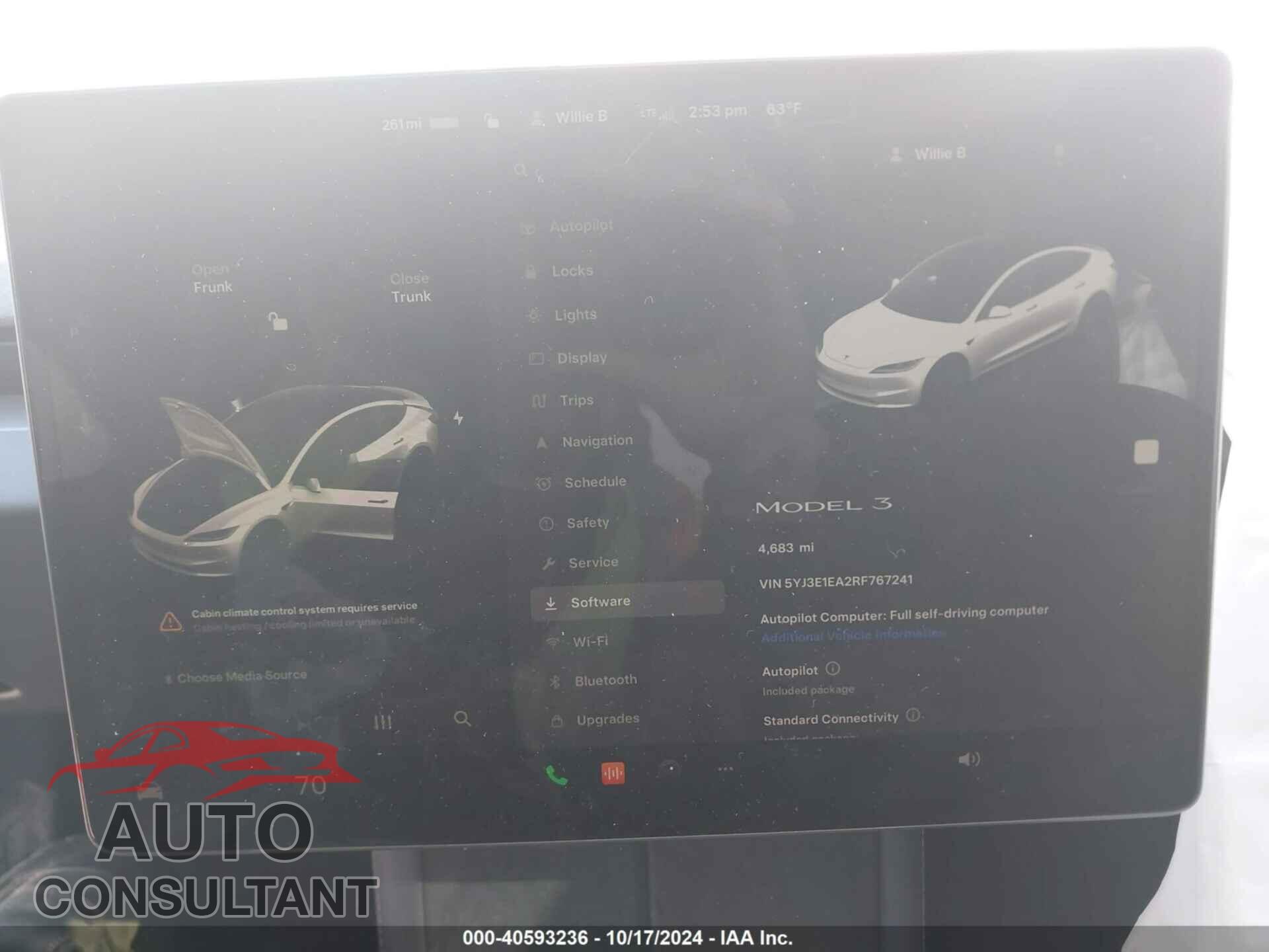 TESLA MODEL 3 2024 - 5YJ3E1EA2RF767241