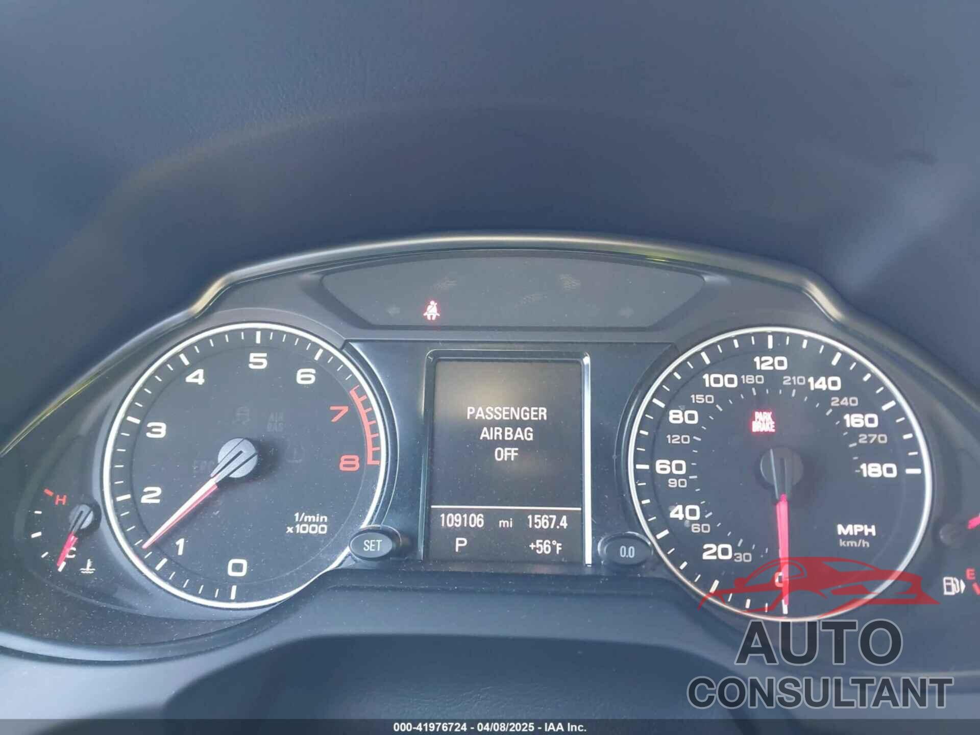 AUDI Q5 2012 - WA1DKAFP2CA009491