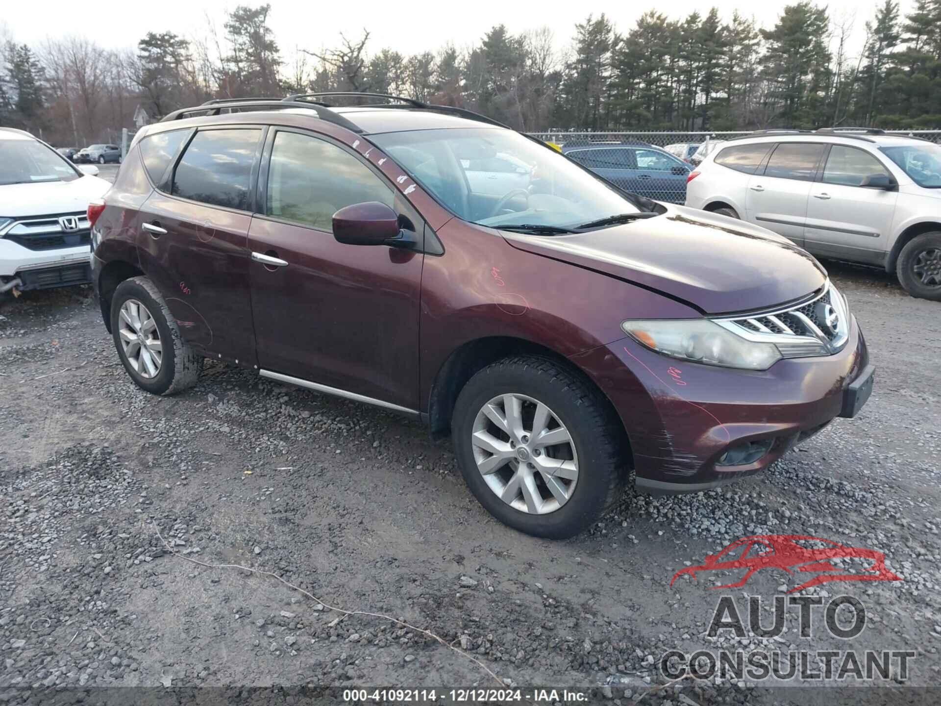 NISSAN MURANO 2013 - JN8AZ1MW9DW310489