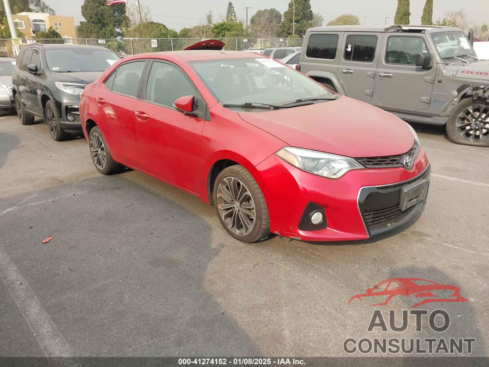 TOYOTA COROLLA 2014 - 5YFBURHE6EP003936