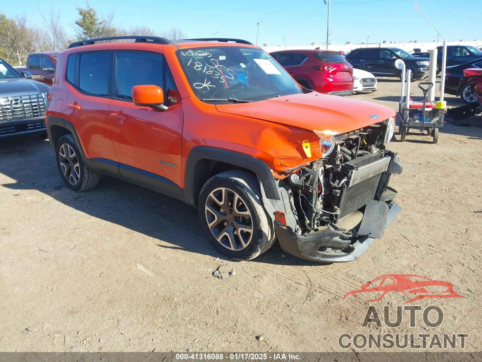 JEEP RENEGADE 2016 - ZACCJBBT2GPE29707