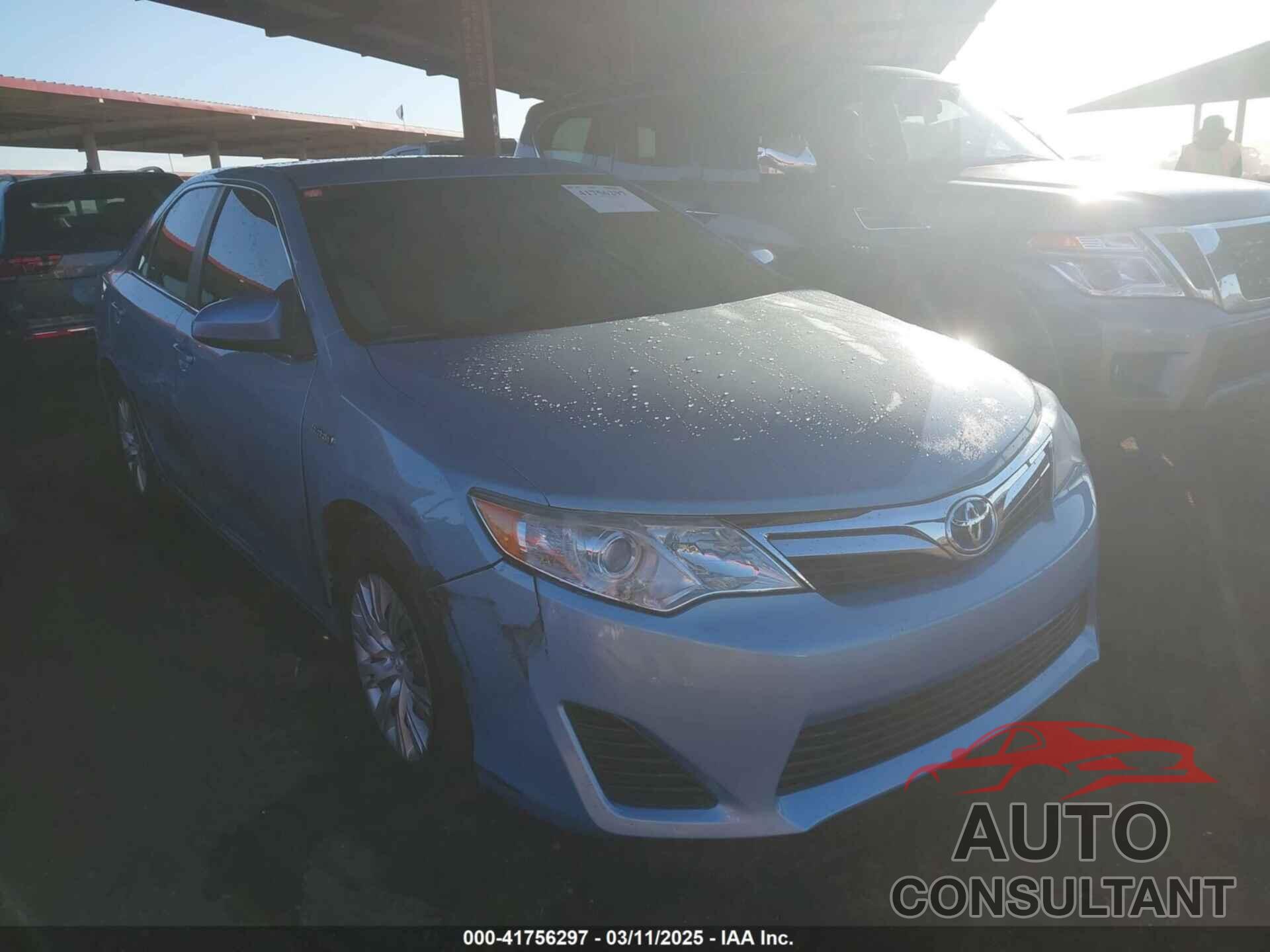 TOYOTA CAMRY HYBRID 2014 - 4T1BD1FK3EU104795