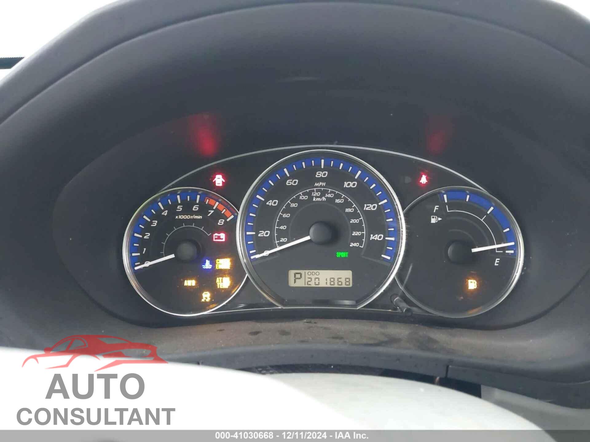 SUBARU FORESTER 2011 - JF2SHAEC6BH711069