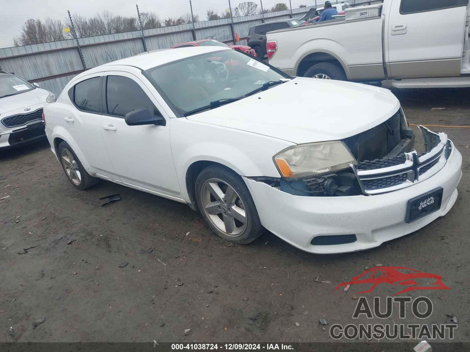 DODGE AVENGER 2013 - 1C3CDZAB7DN616636