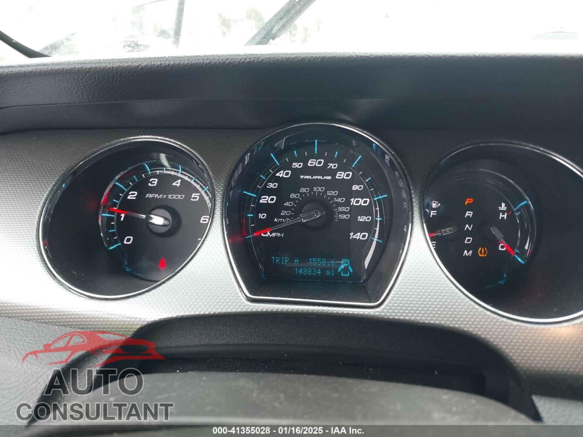 FORD TAURUS 2012 - 1FAHP2EW4CG109165