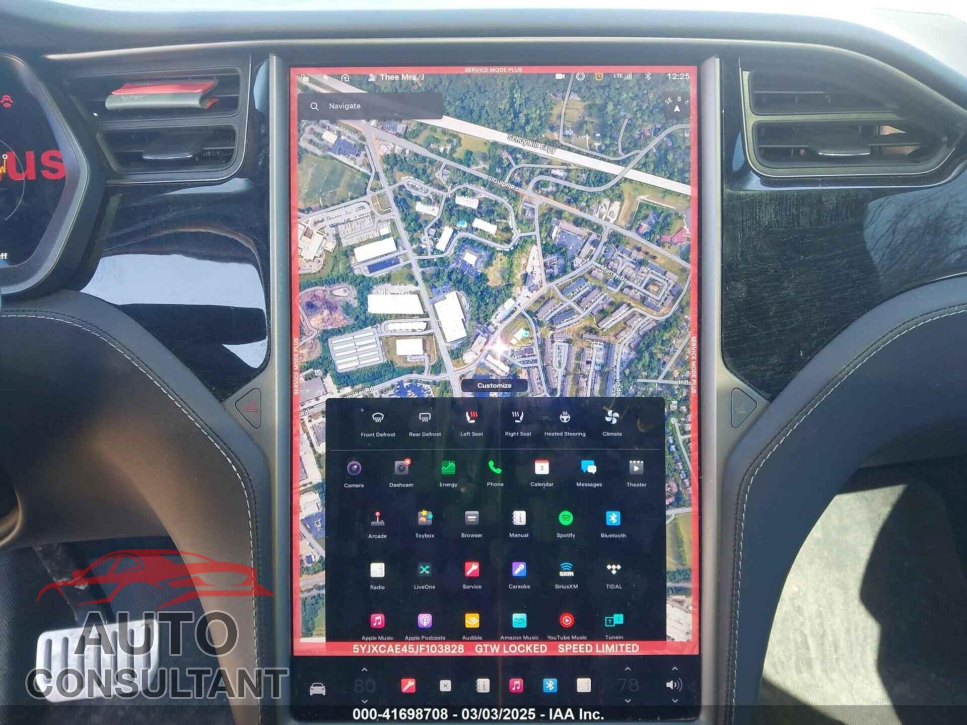 TESLA MODEL X 2018 - 5YJXCAE45JF103828