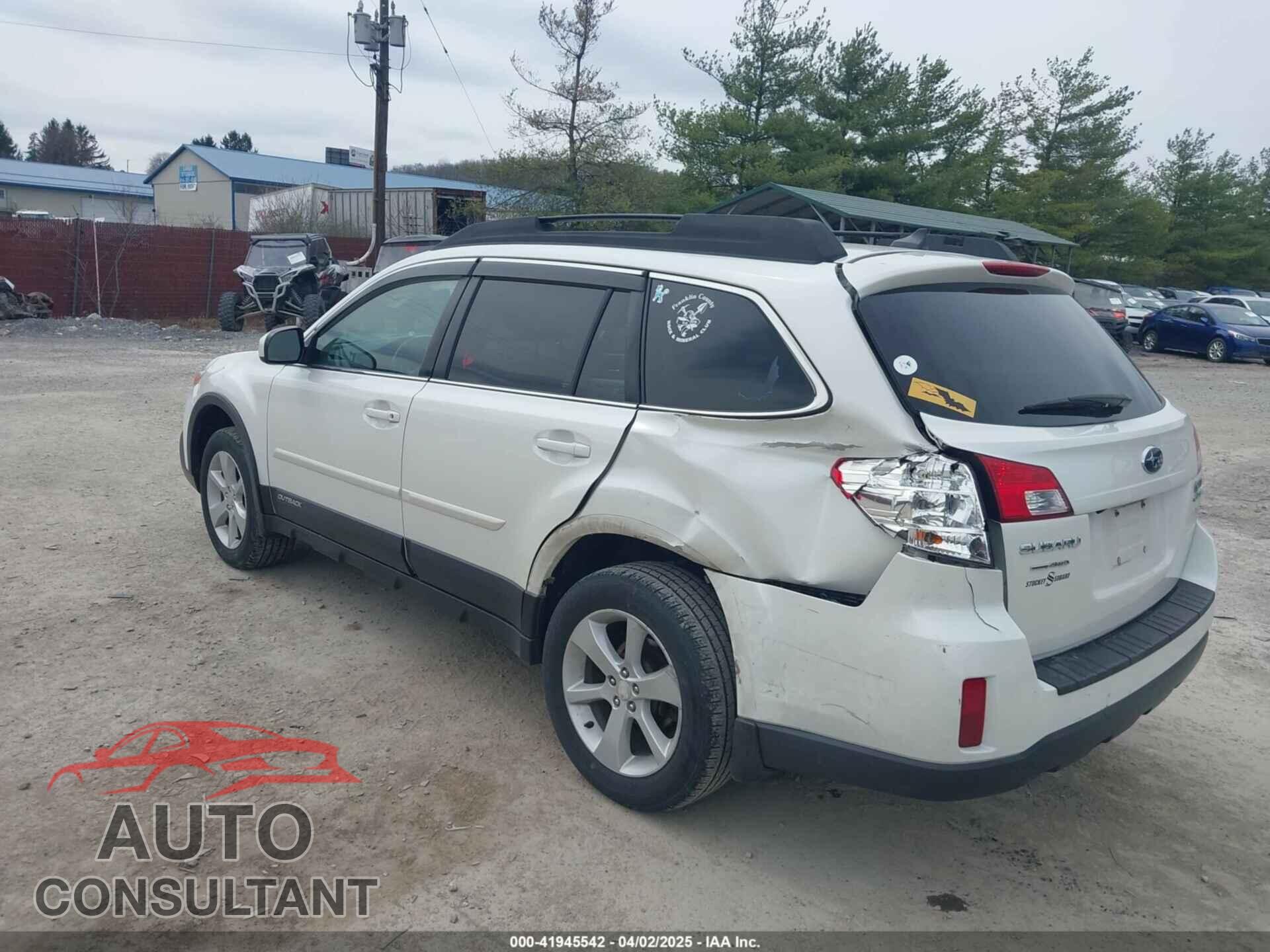 SUBARU OUTBACK 2014 - 4S4BRBDC5E3302013