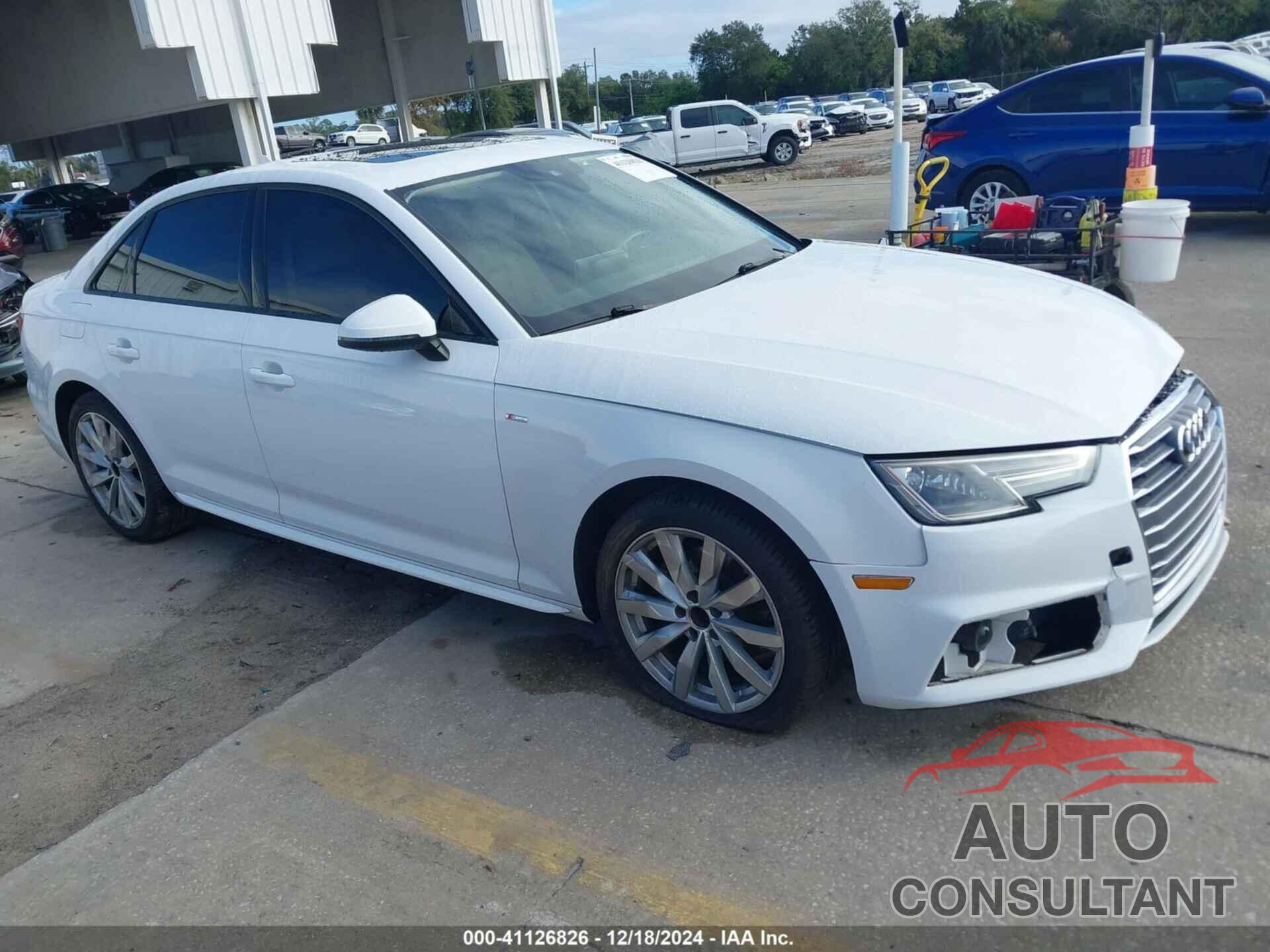 AUDI A4 2018 - WAUKMAF40JA211141