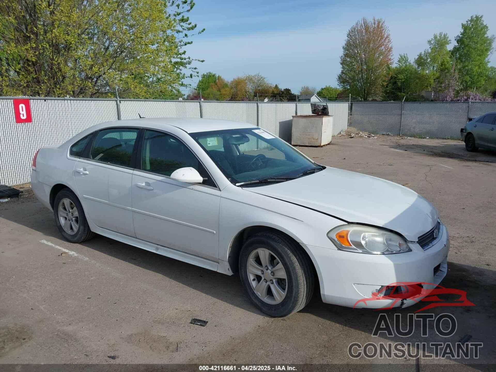 CHEVROLET IMPALA 2012 - 2G1WA5E38C1149166