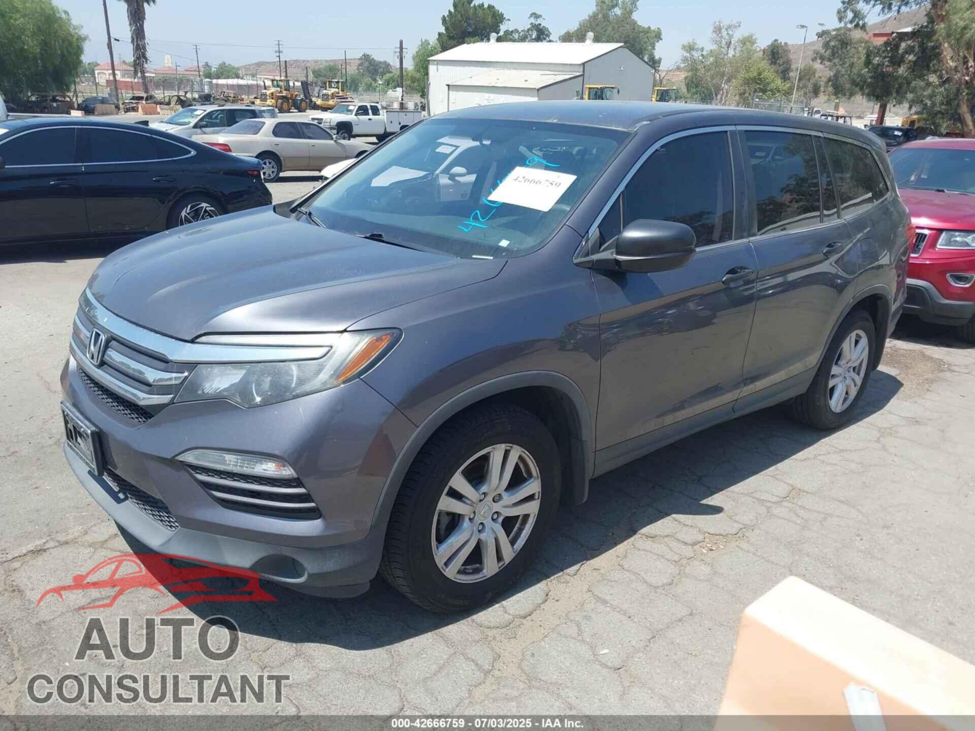 HONDA PILOT 2017 - 5FNYF5H19HB032115