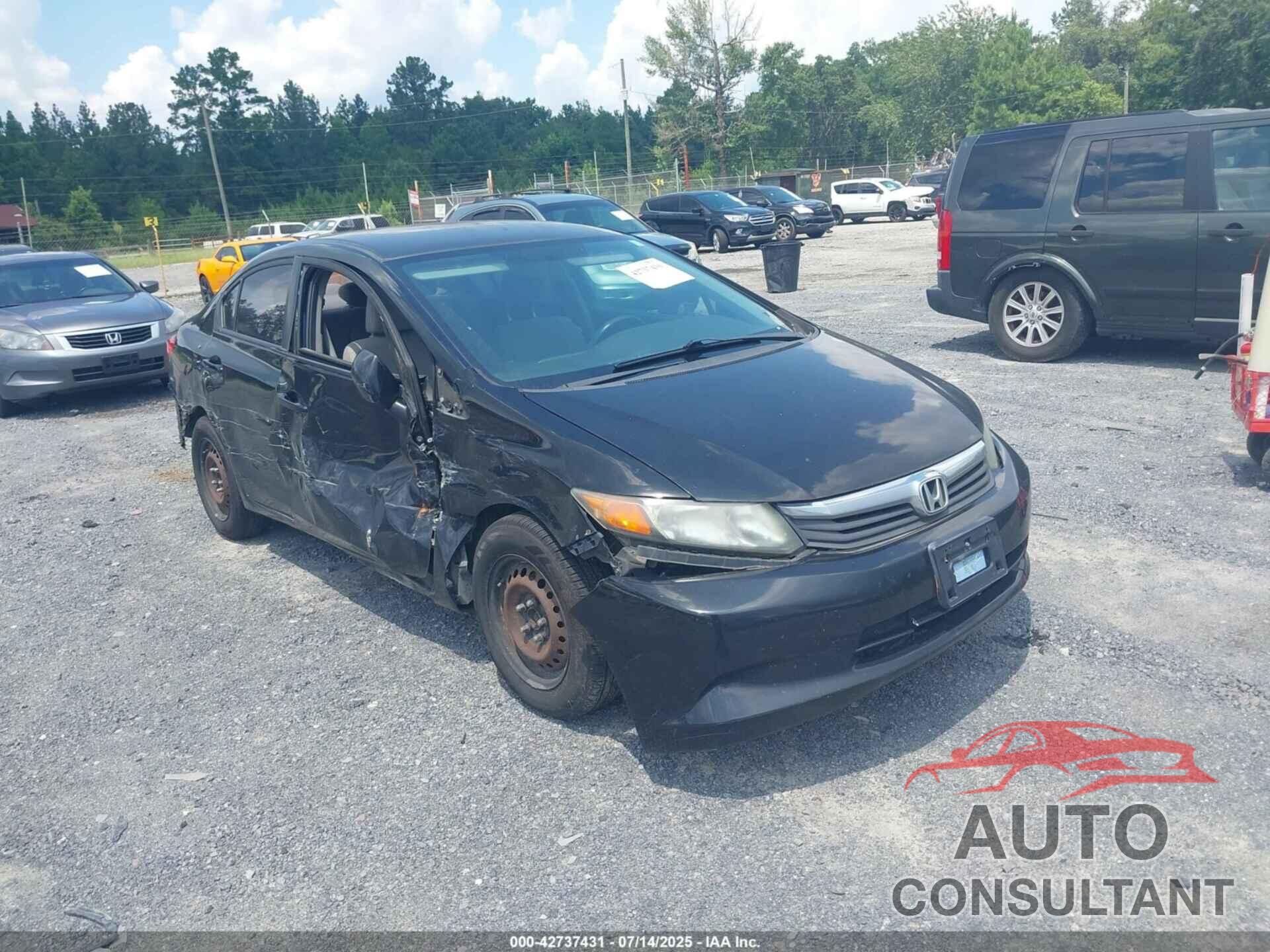 HONDA CIVIC 2012 - 19XFB2F53CE070137