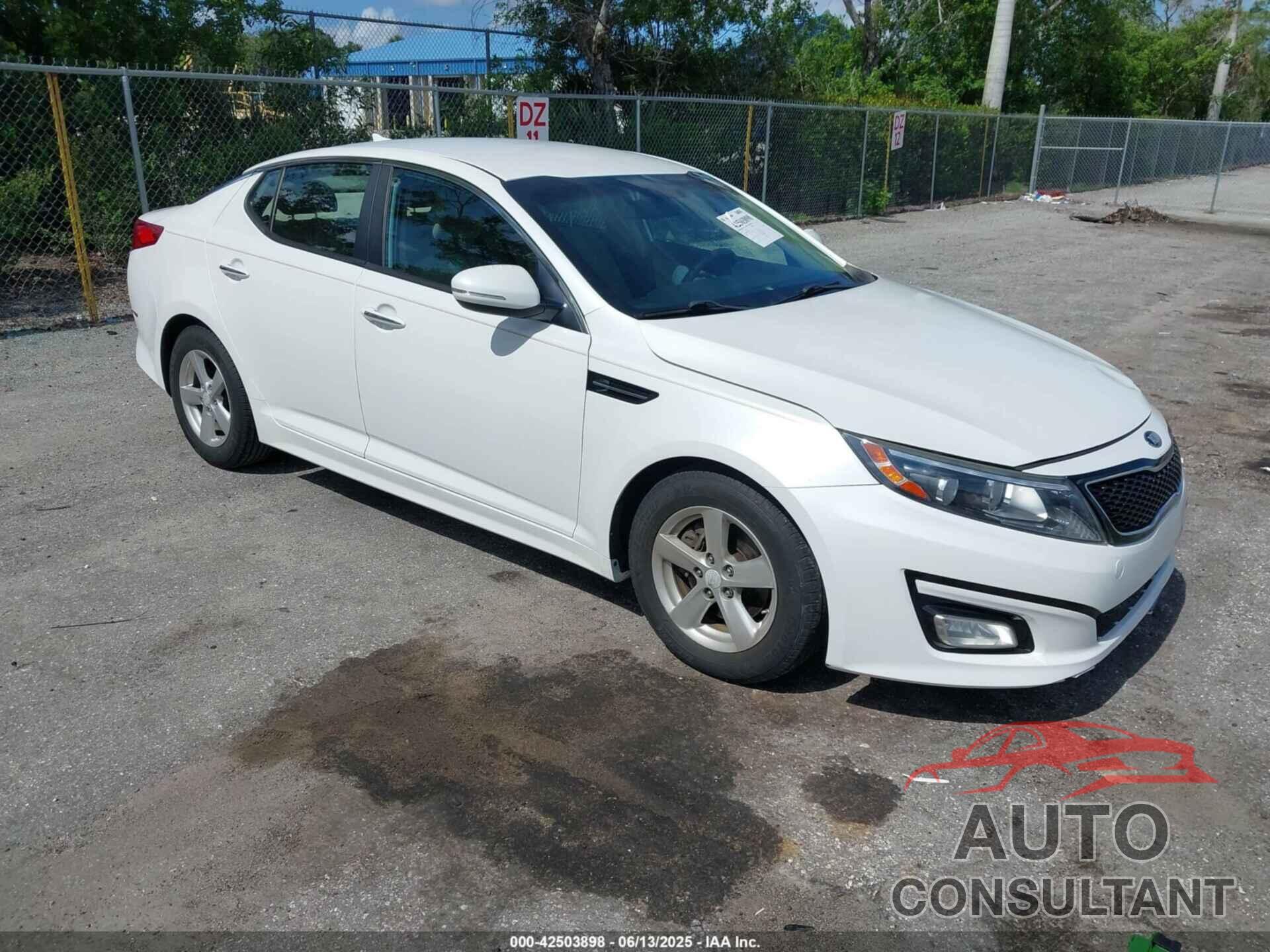 KIA OPTIMA 2015 - KNAGM4A74F5626536