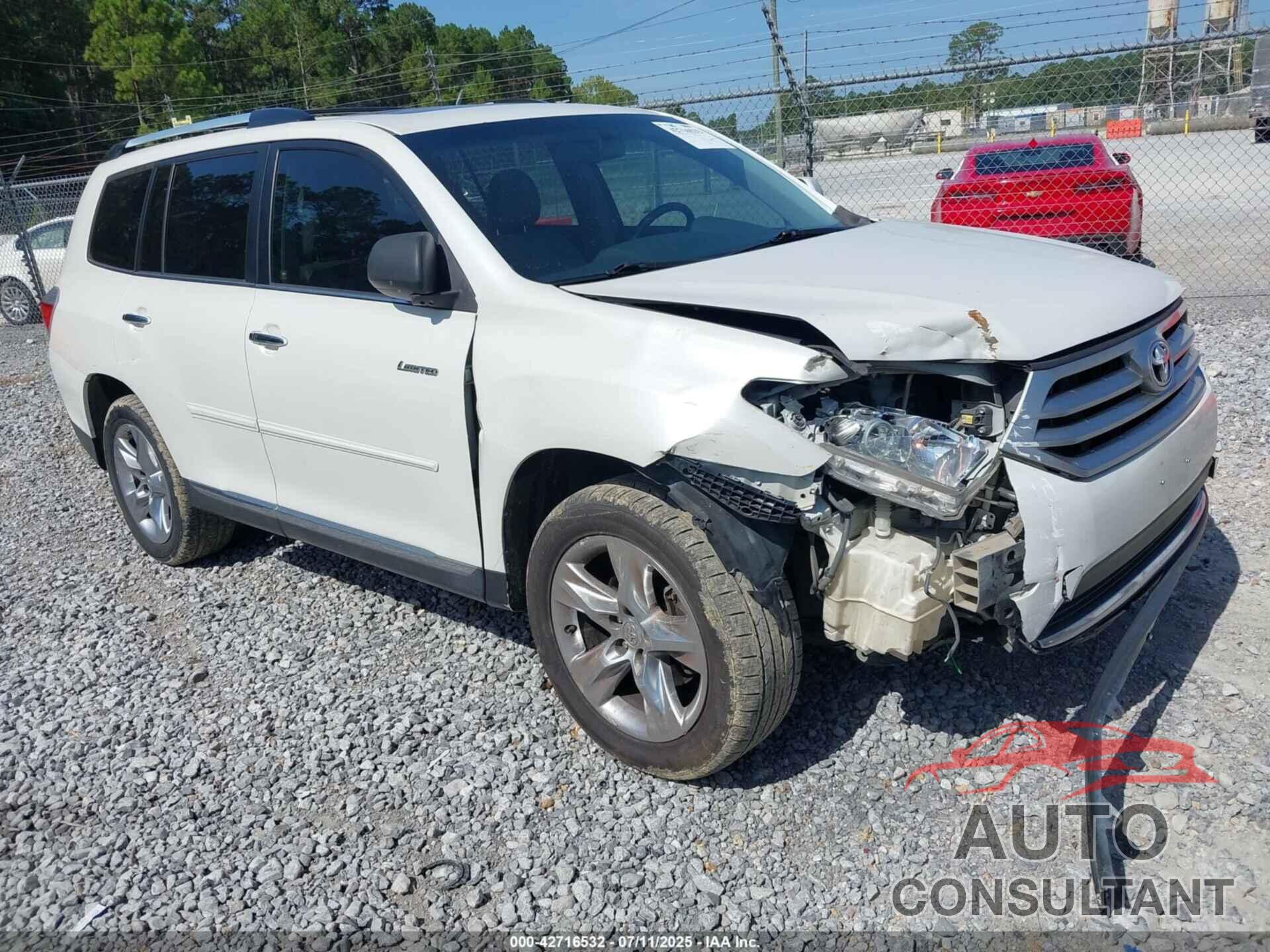TOYOTA HIGHLANDER 2013 - 5TDYK3EH8DS101383