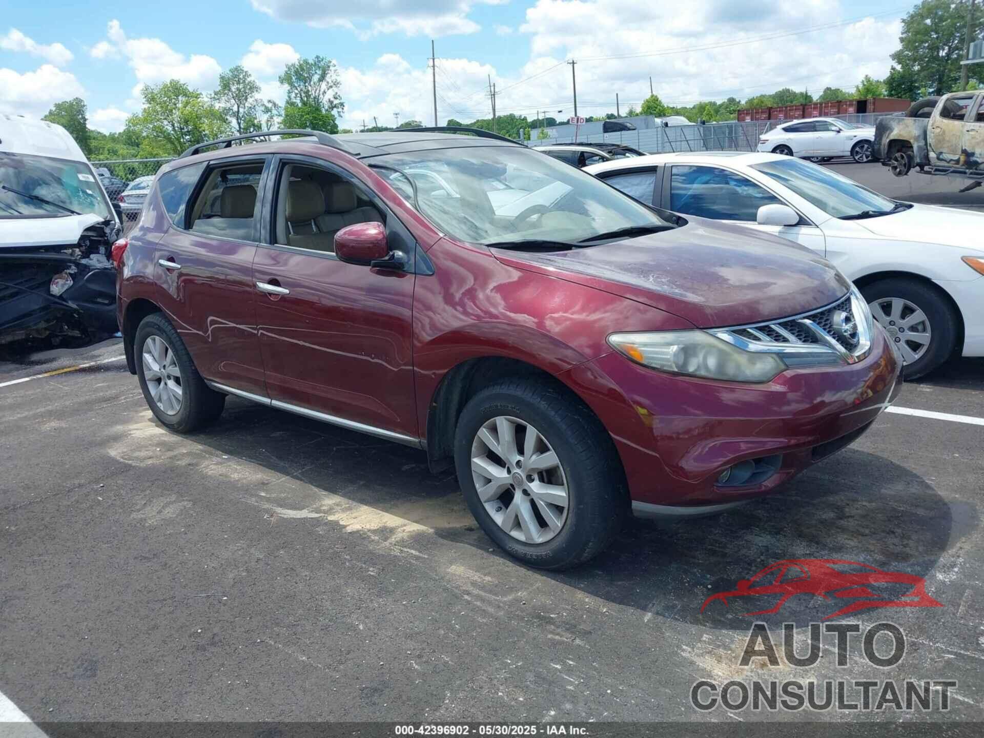 NISSAN MURANO 2012 - JN8AZ1MU5CW108505