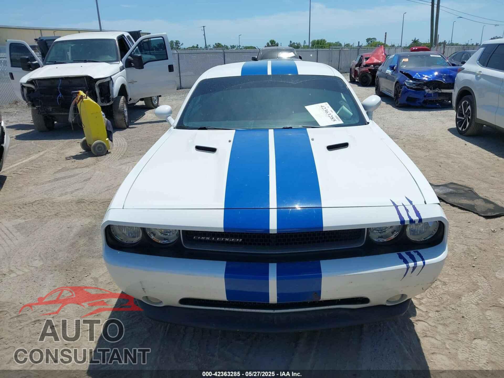 DODGE CHALLENGER 2012 - 2C3CDYAG3CH157618