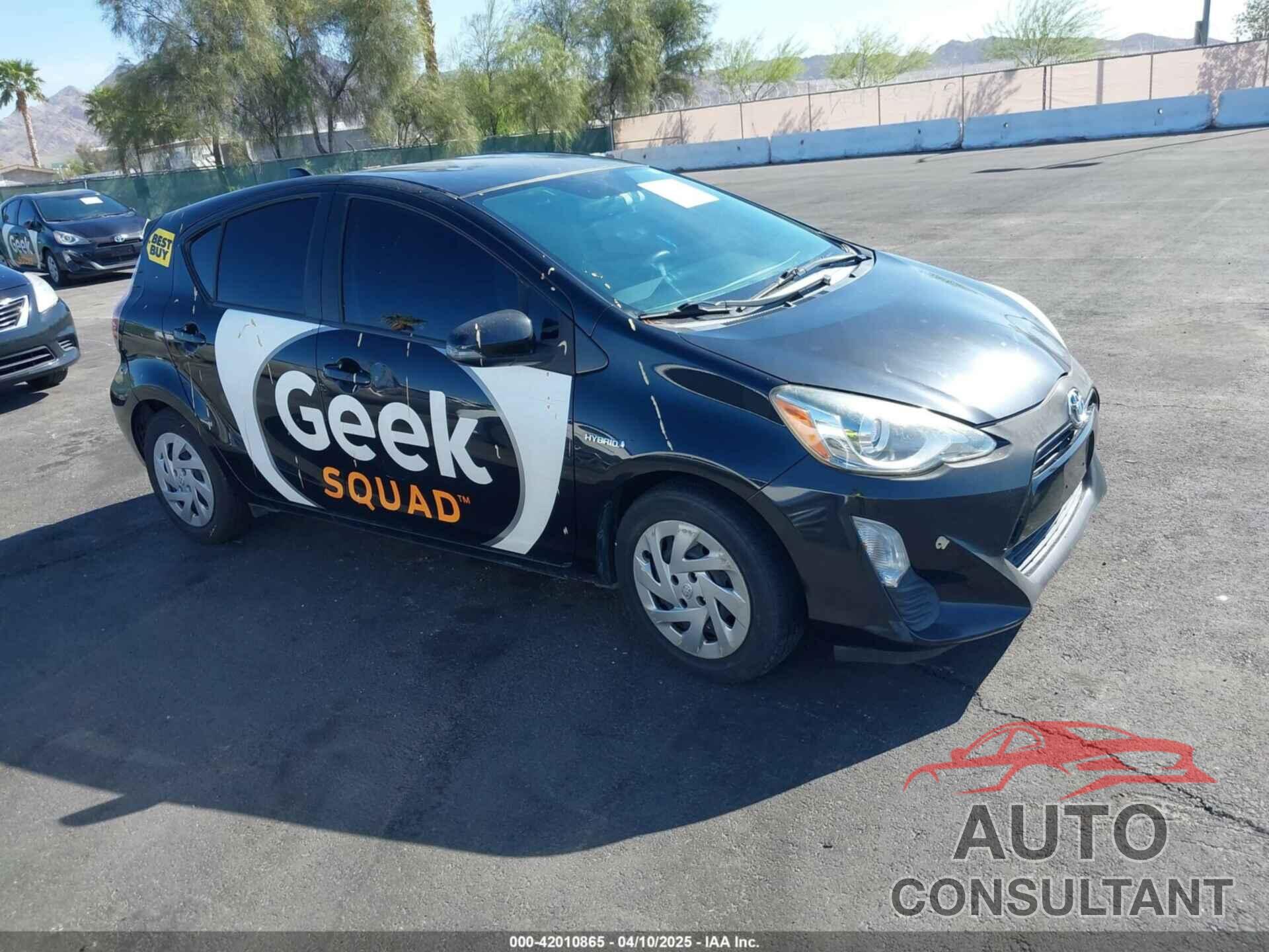 TOYOTA PRIUS C 2016 - JTDKDTB39G1125346