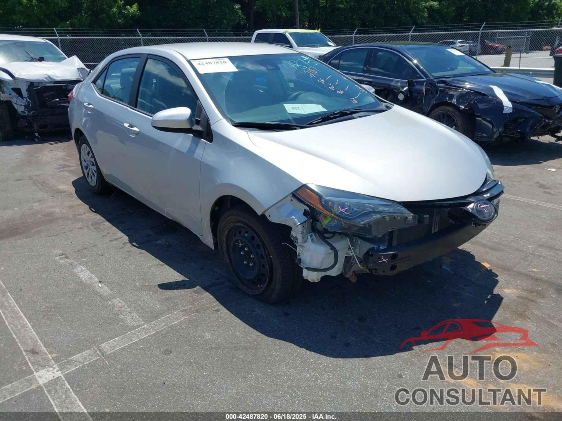TOYOTA COROLLA 2019 - 2T1BURHE6KC144873