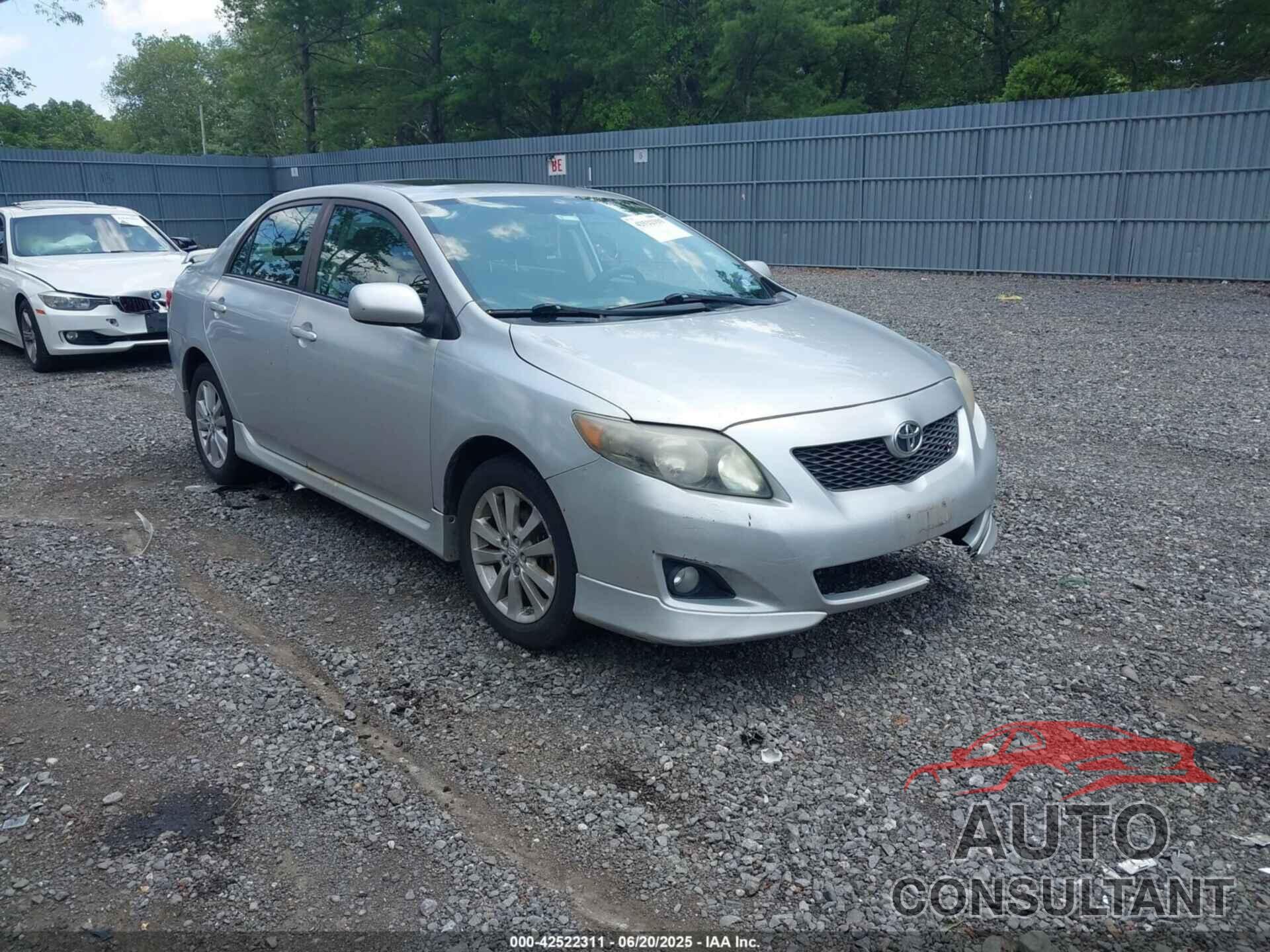 TOYOTA COROLLA 2009 - 2T1BU40E69C168860