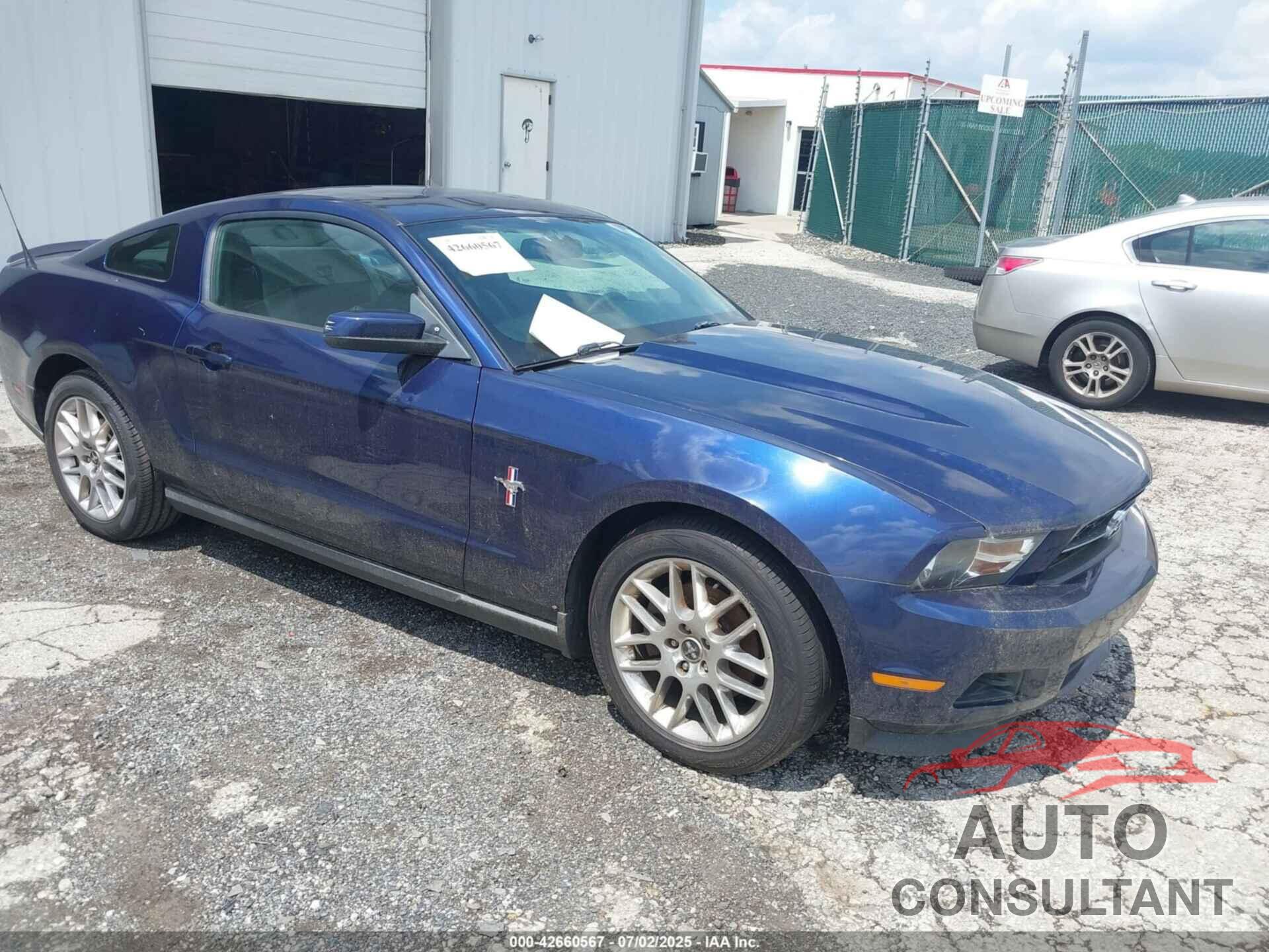 FORD MUSTANG 2012 - 1ZVBP8AM6C5248214