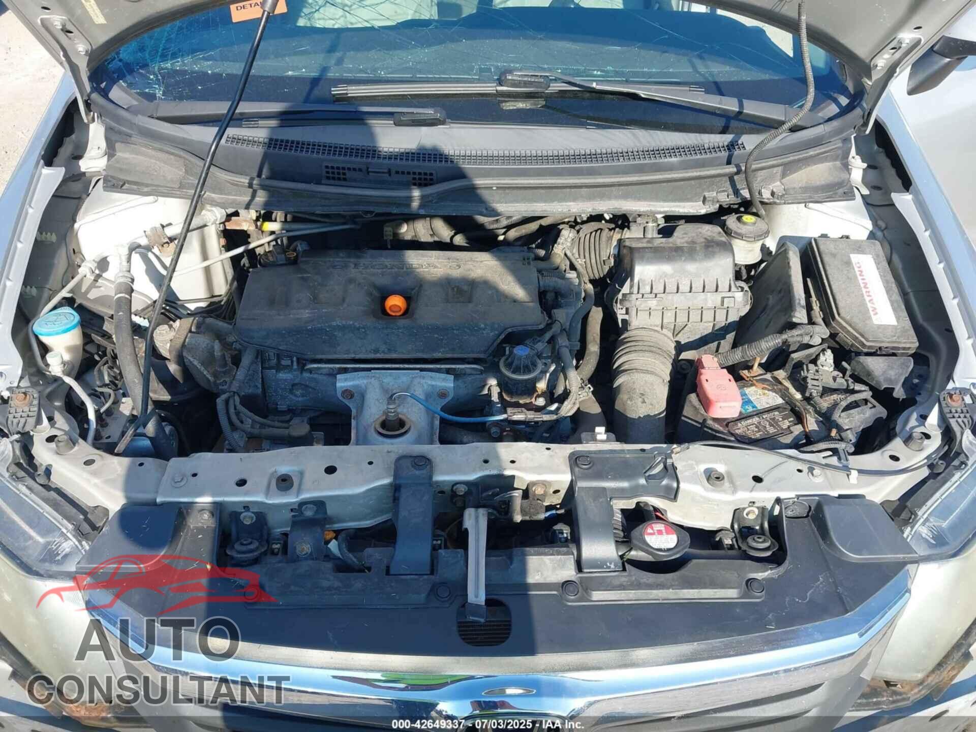 HONDA CIVIC 2012 - 19XFB2F56CE002947