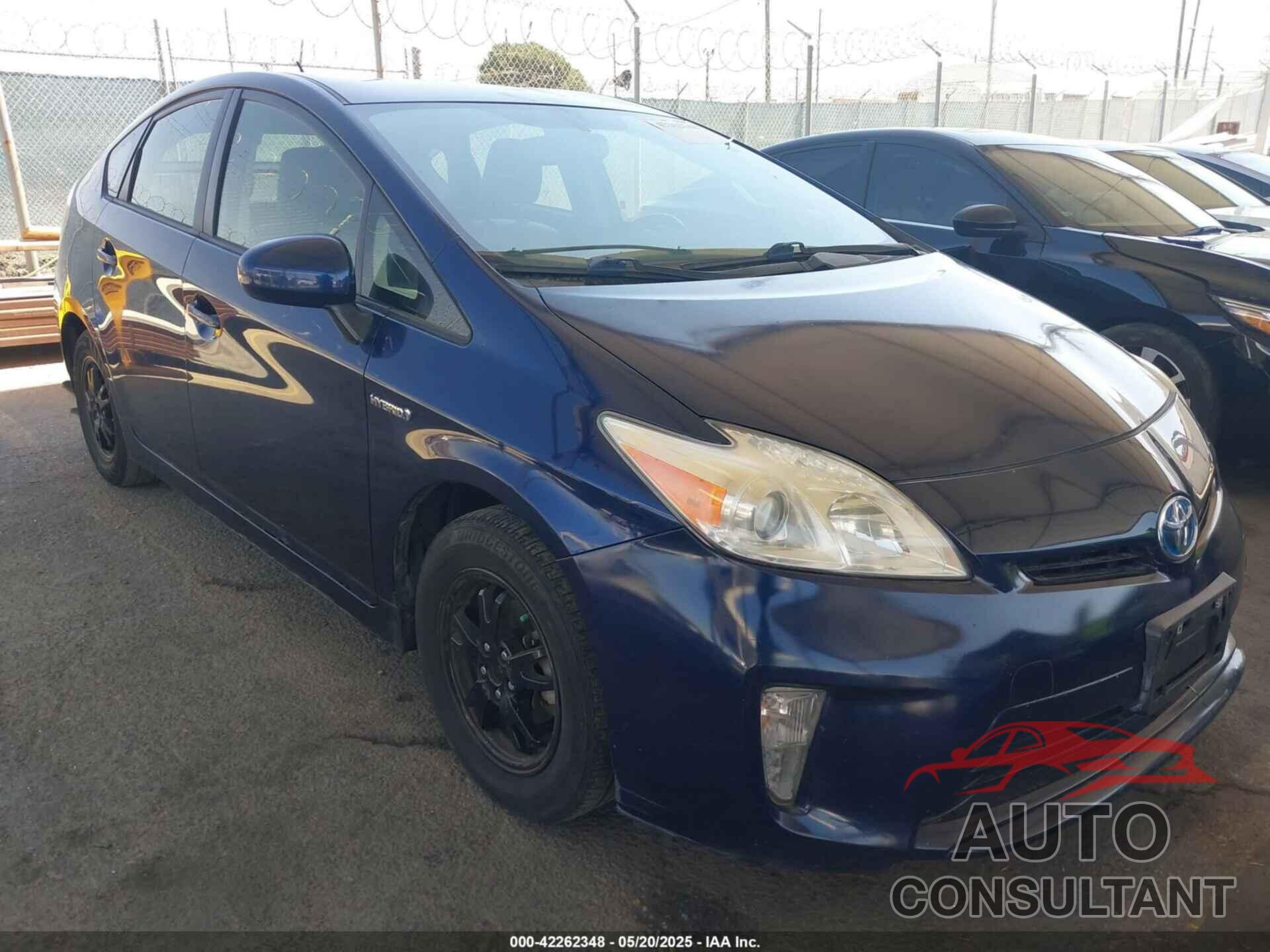 TOYOTA PRIUS 2012 - JTDKN3DU8C1560856