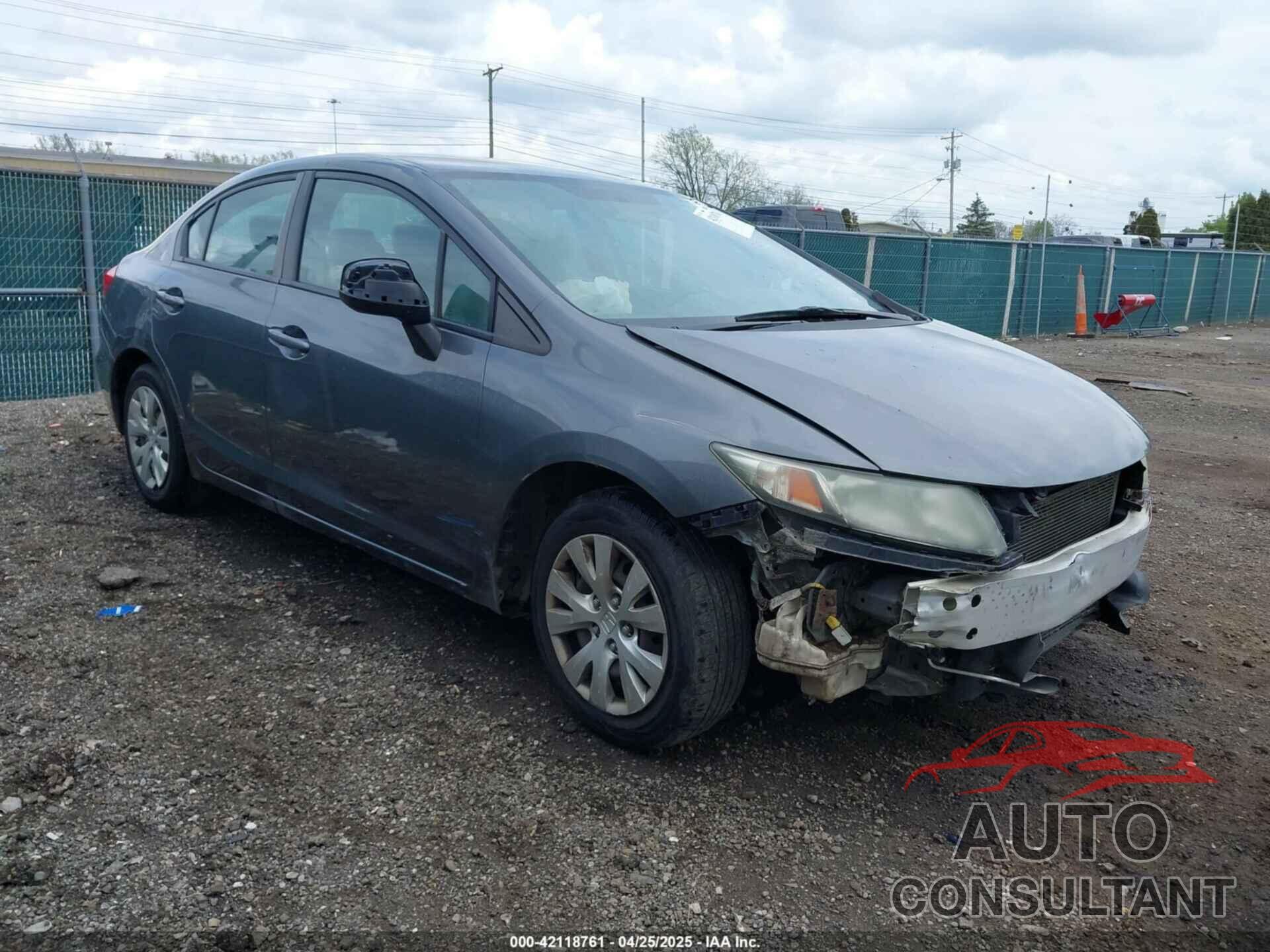 HONDA CIVIC 2012 - 19XFB2F55CE083102