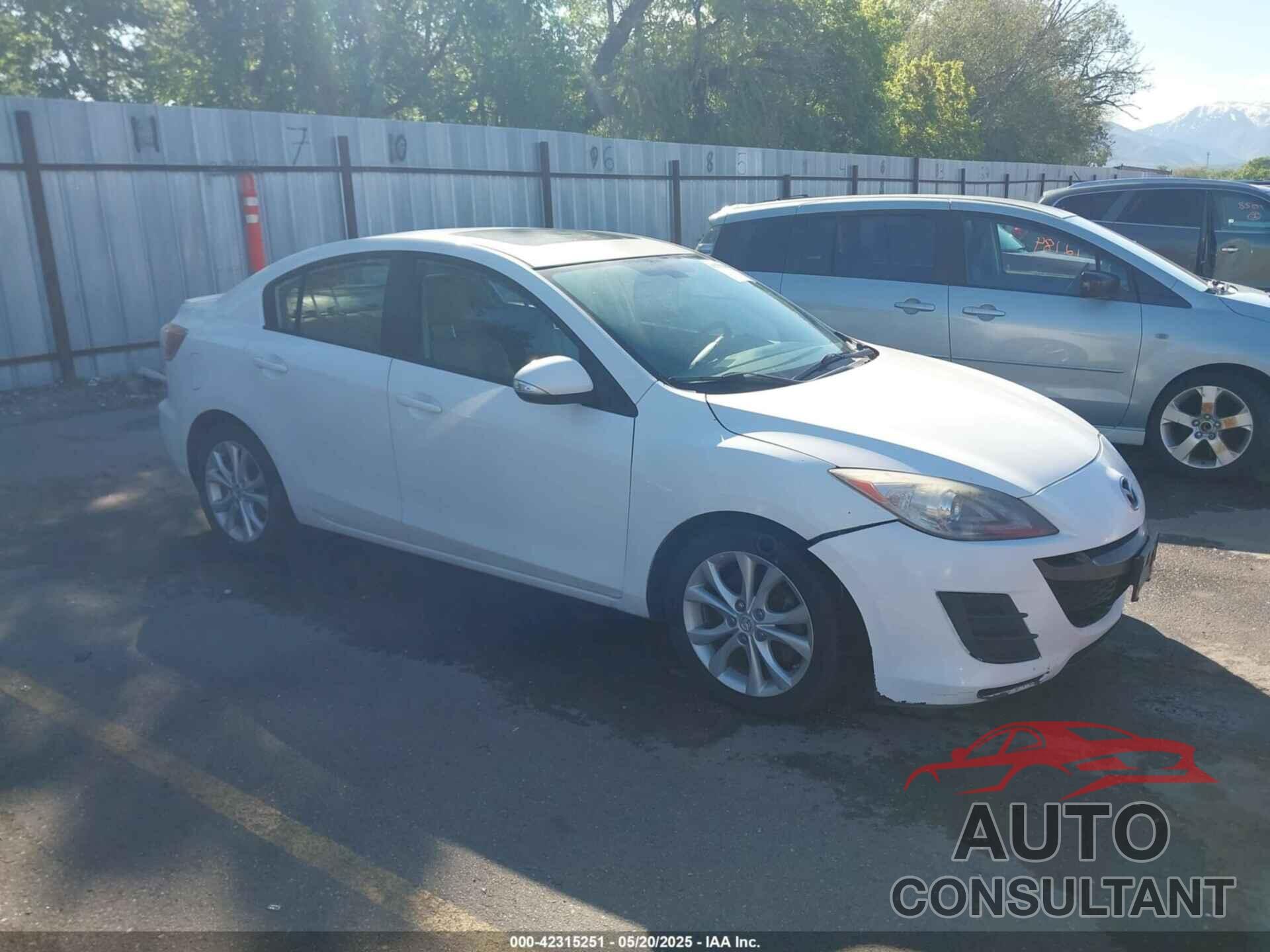 MAZDA MAZDA3 2010 - JM1BL1S59A1179374