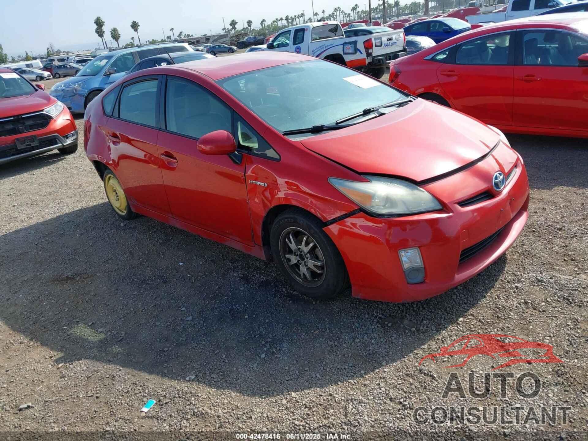 TOYOTA PRIUS 2011 - JTDKN3DU8B0278916