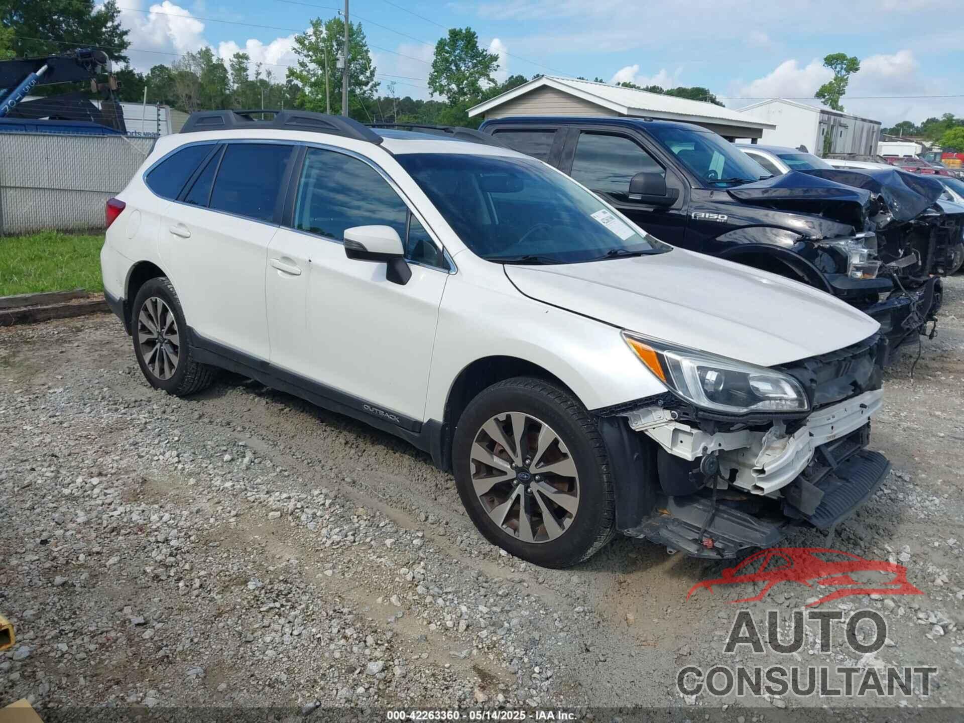 SUBARU OUTBACK 2016 - 4S4BSBLC4G3206396