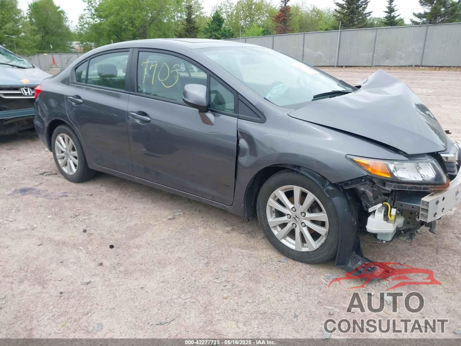 HONDA CIVIC 2012 - 19XFB2F97CE023339