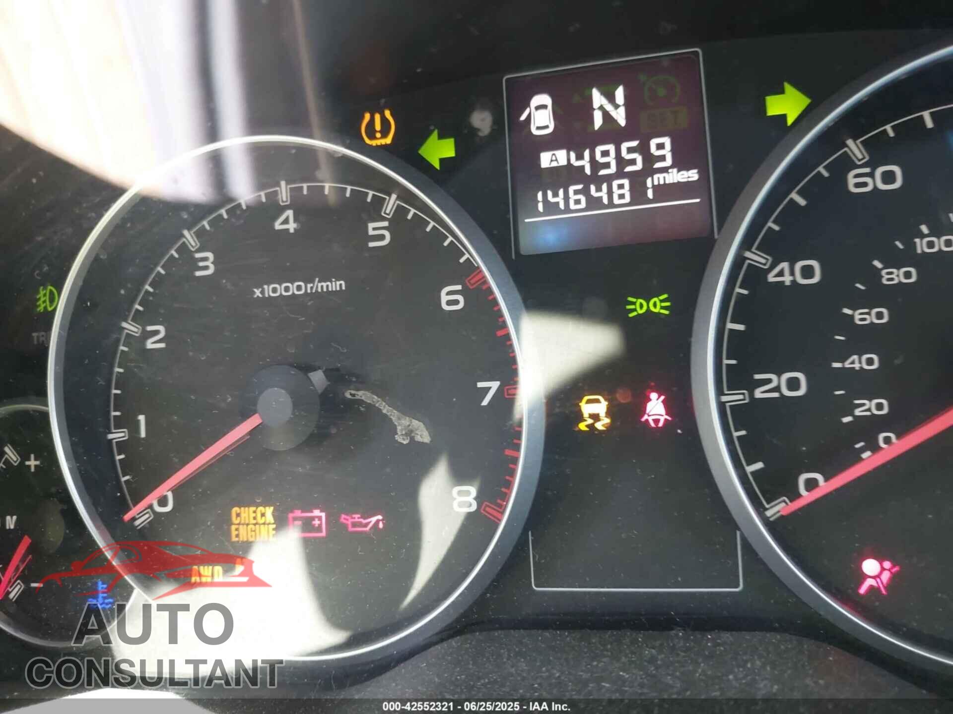 SUBARU OUTBACK 2013 - 4S4BRBCC9D3314021