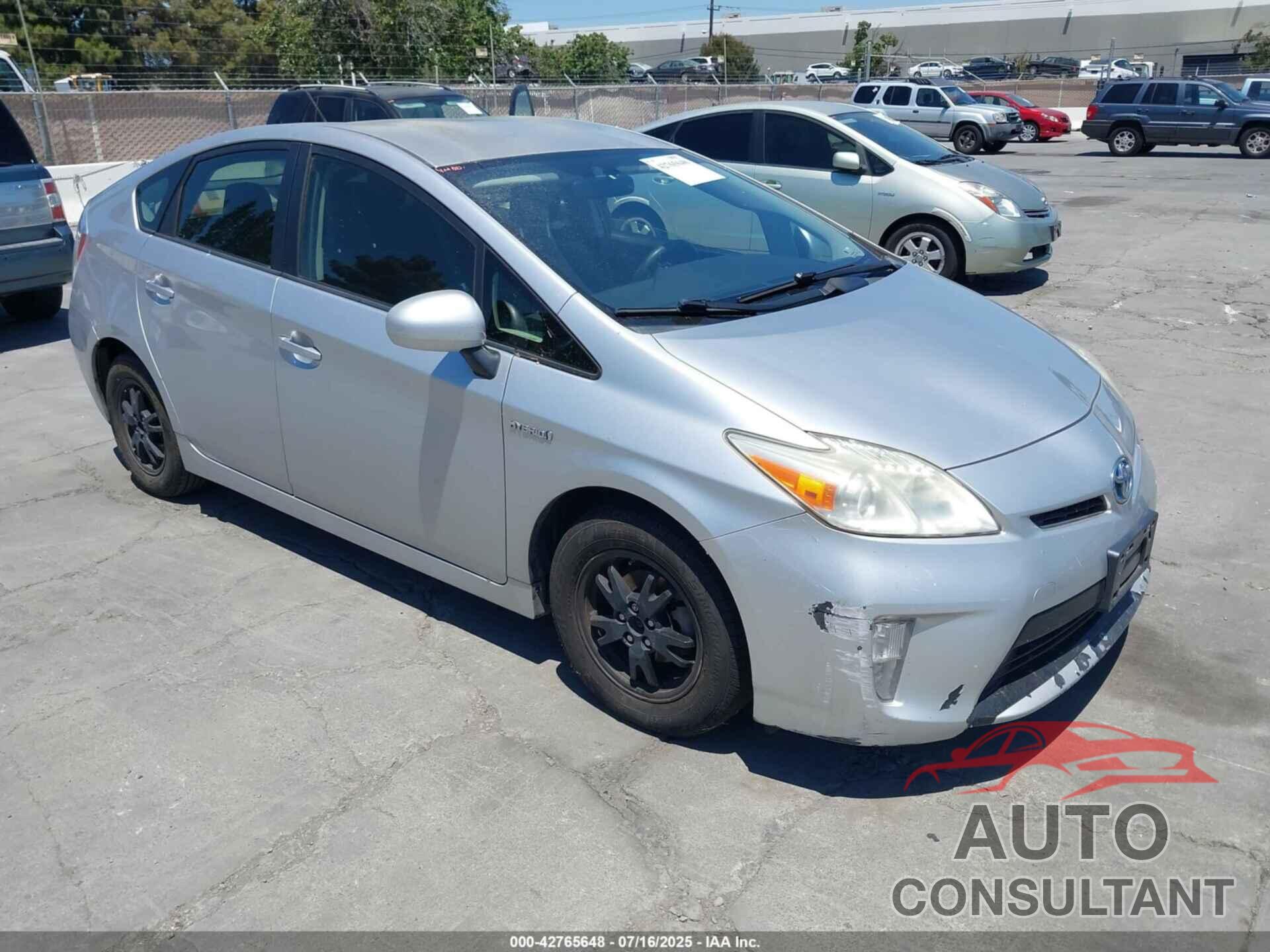 TOYOTA PRIUS 2012 - JTDKN3DU1C5438512