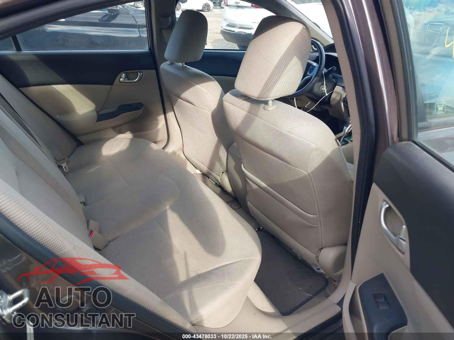HONDA CIVIC 2012 - 19XFB2F83CE308983