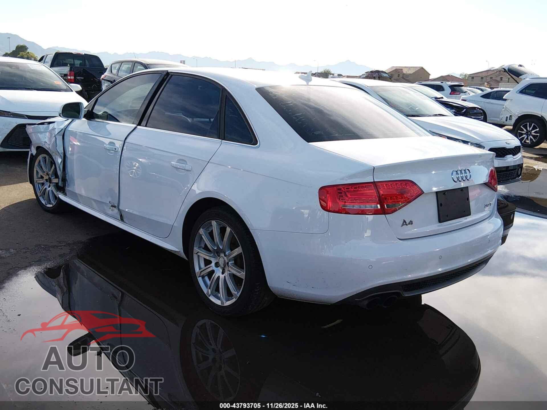 AUDI A4 2012 - WAUEFAFL1CA119862