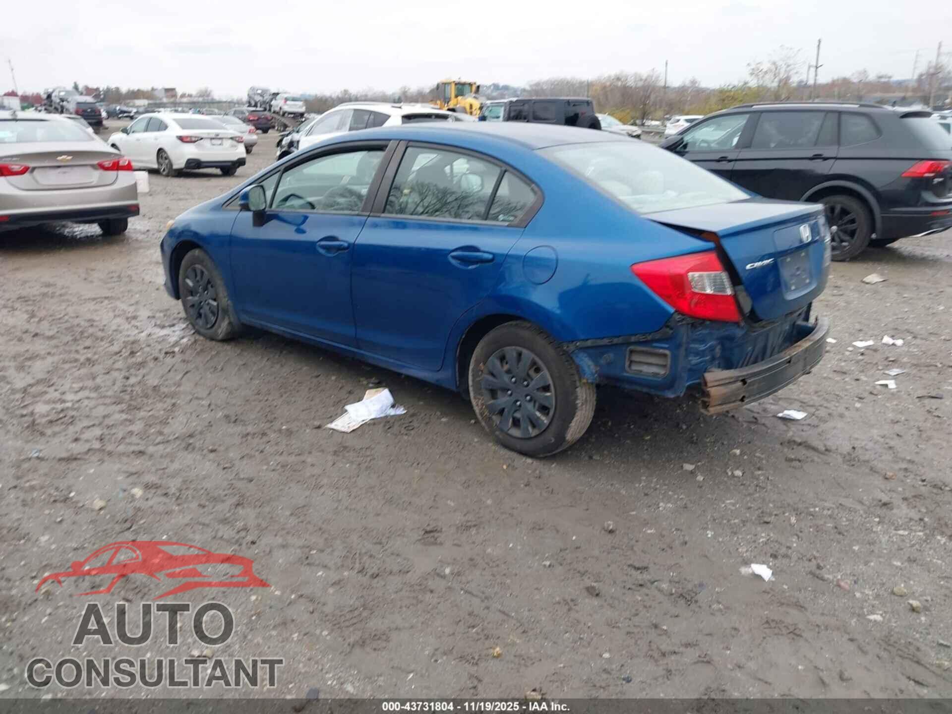 HONDA CIVIC 2012 - 2HGFB2F54CH564349