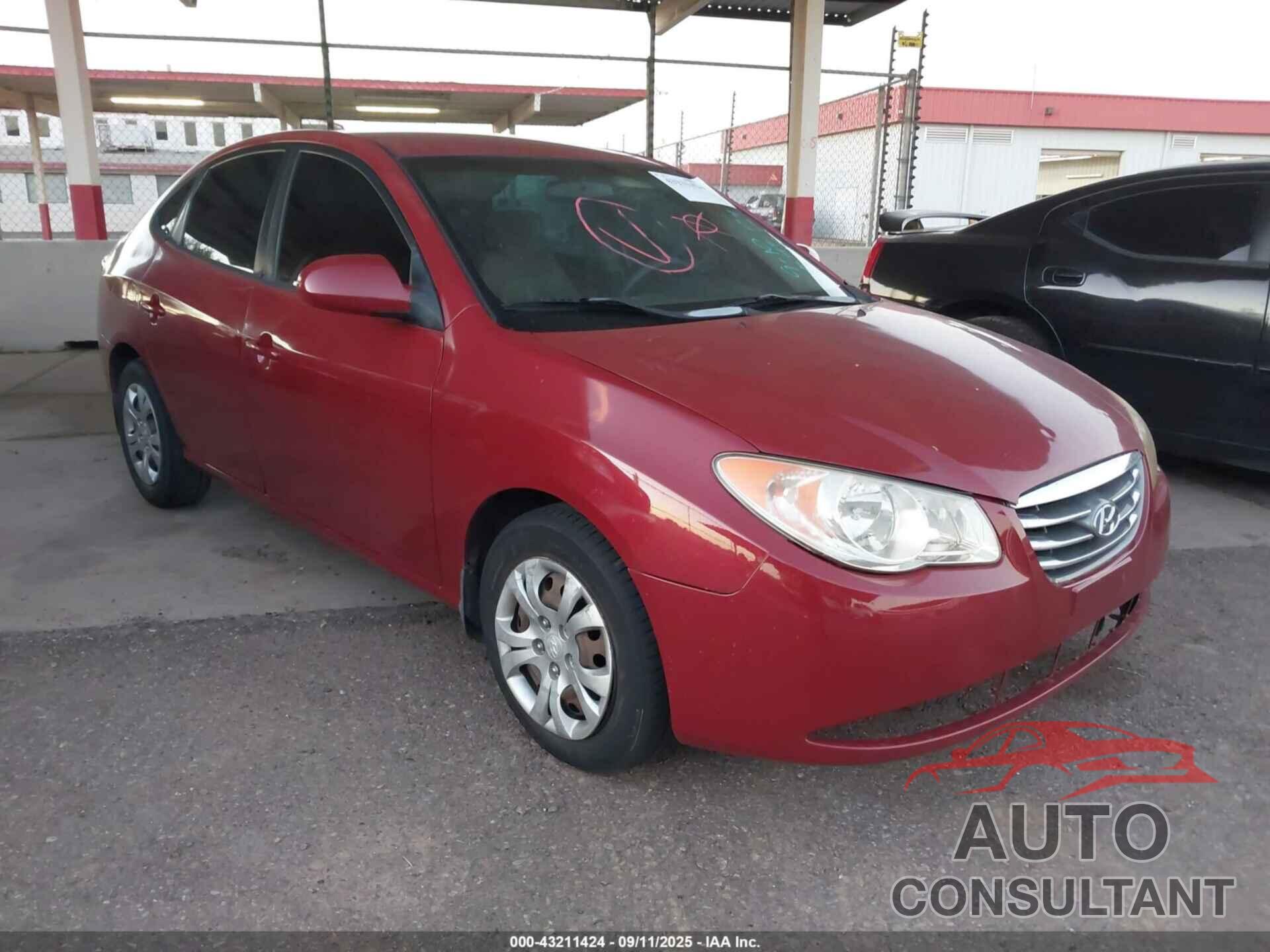HYUNDAI ELANTRA 2009 - KMHDU46D29U824851