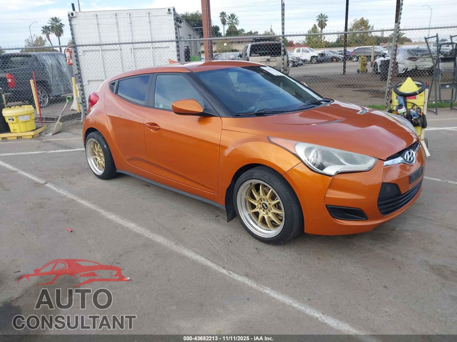 HYUNDAI VELOSTER 2013 - KMHTC6AD3DU133404