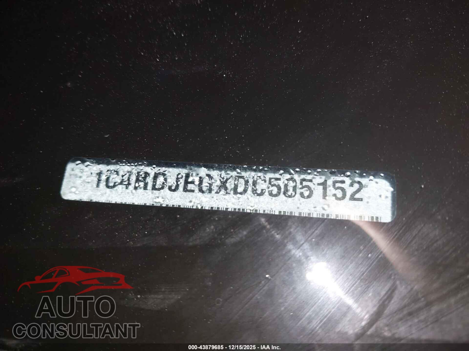 DODGE DURANGO 2013 - 1C4RDJEGXDC505152