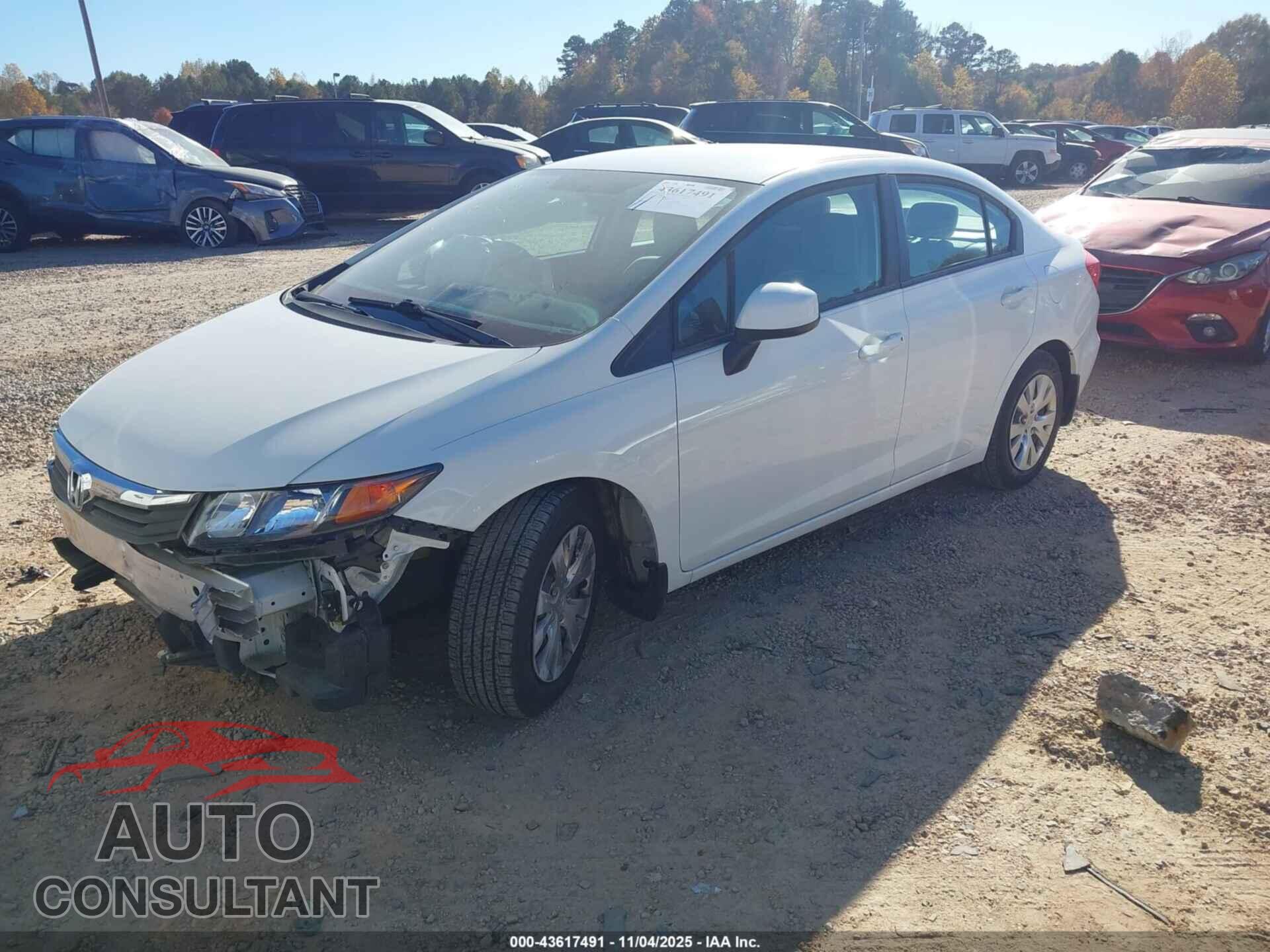 HONDA CIVIC 2012 - 2HGFB2F51CH598569
