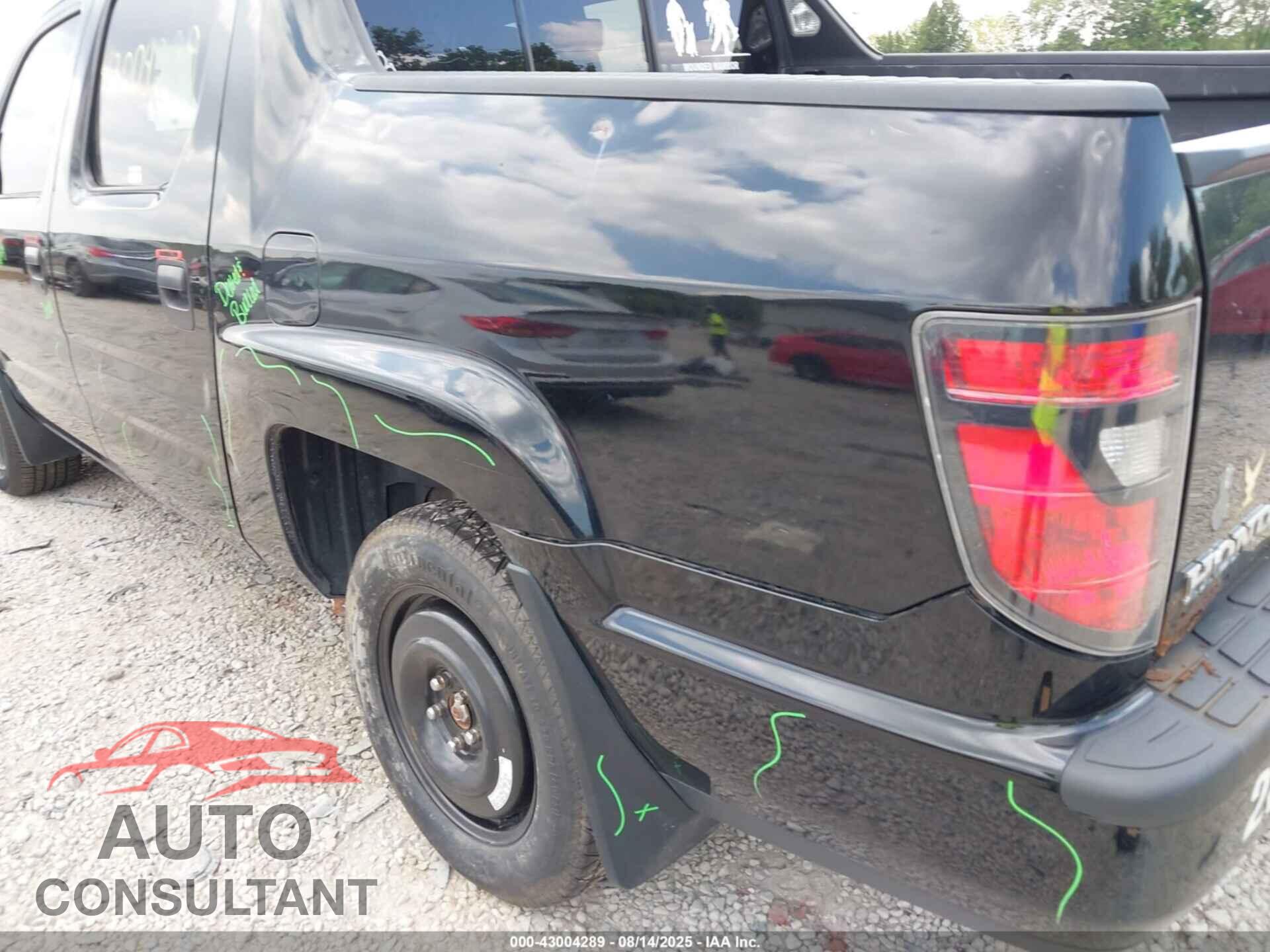 HONDA RIDGELINE 2012 - 5FPYK1F76CB454869
