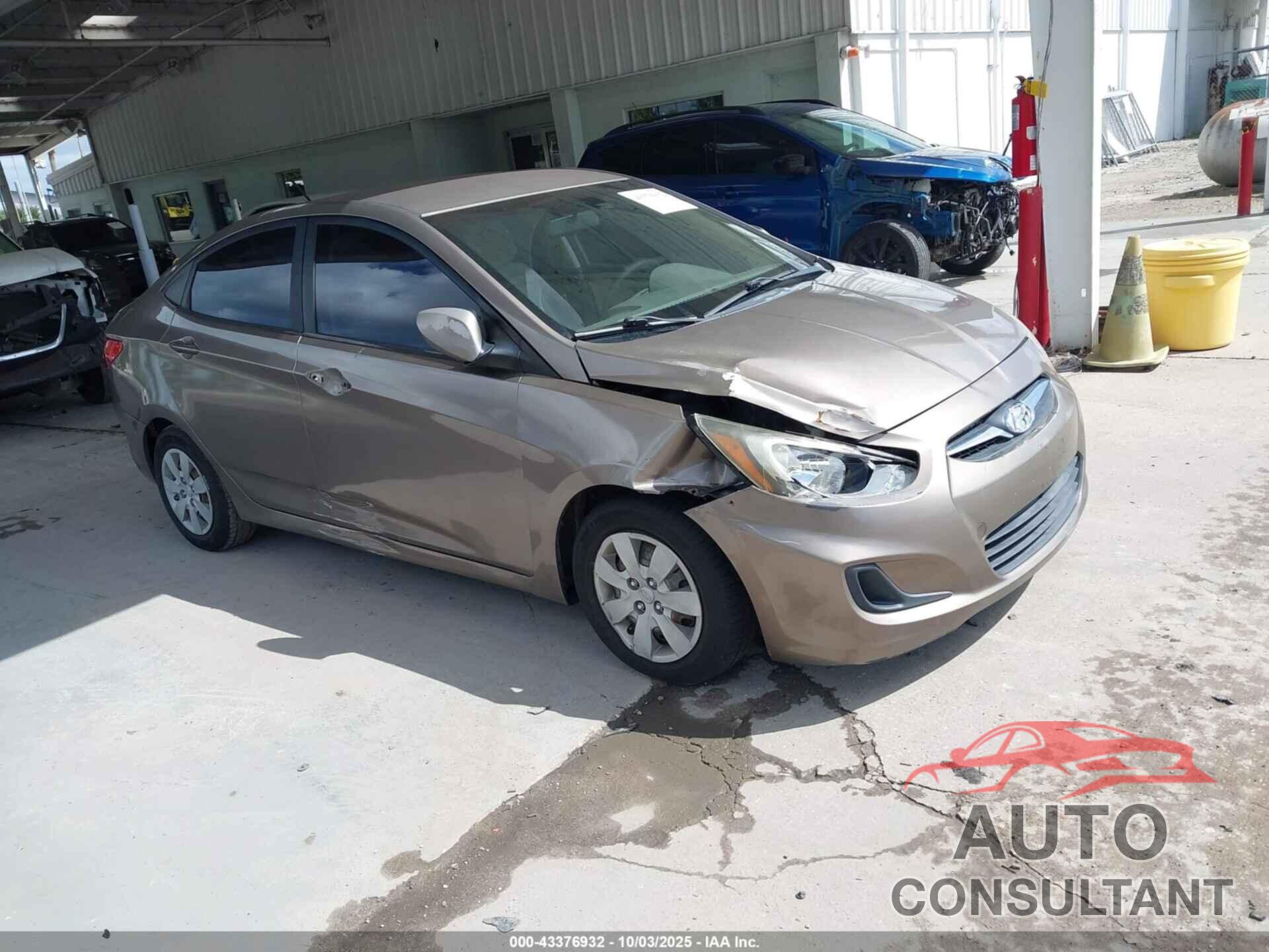 HYUNDAI ACCENT 2013 - KMHCT4AE8DU489621