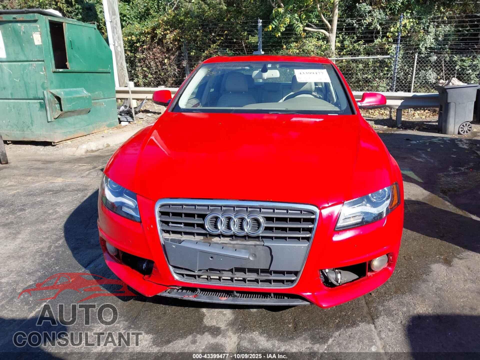 AUDI A4 2012 - WAUFFAFL9CA082189