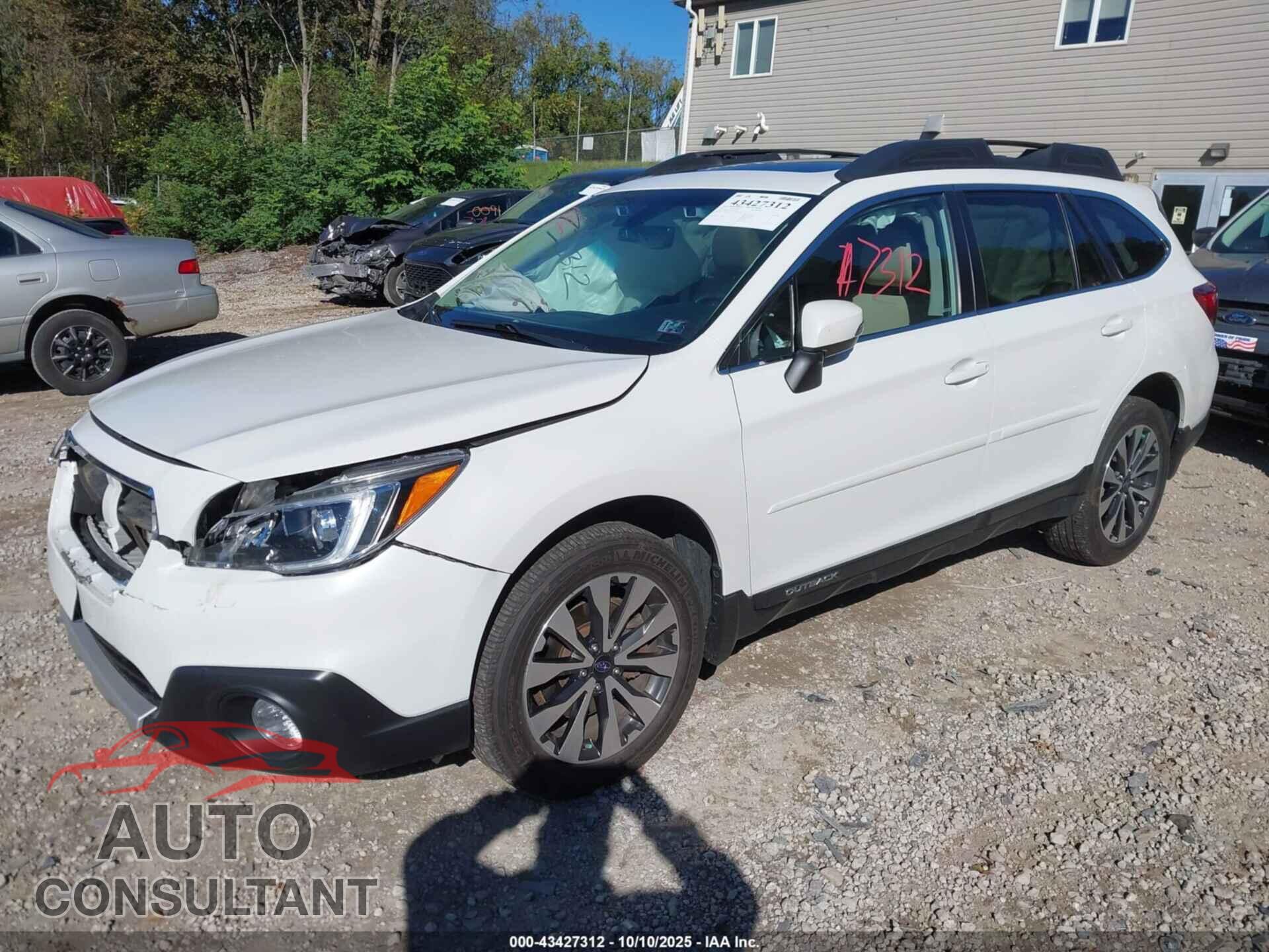SUBARU OUTBACK 2017 - 4S4BSANC2H3276116