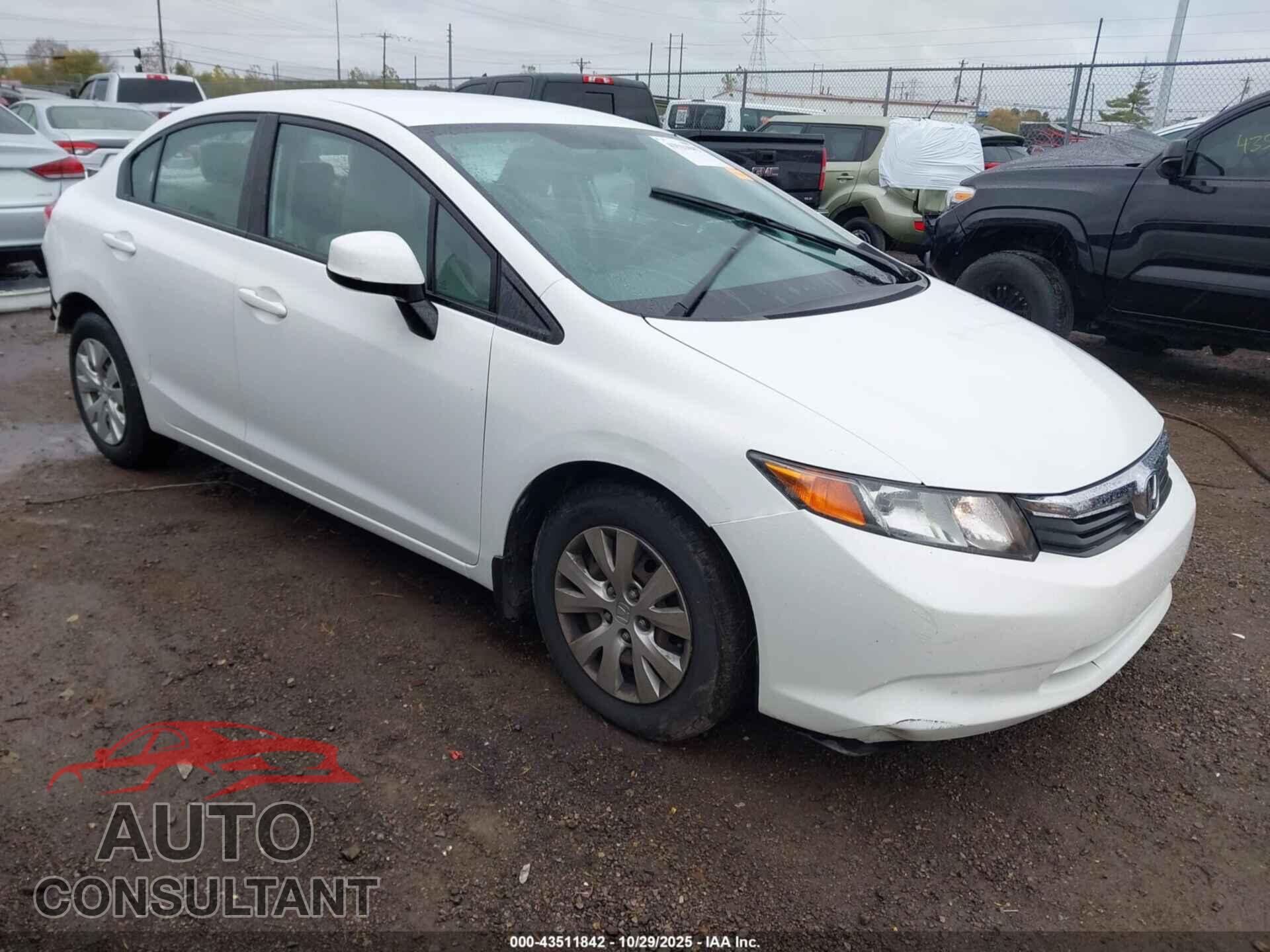 HONDA CIVIC 2012 - 19XFB2F59CE042004