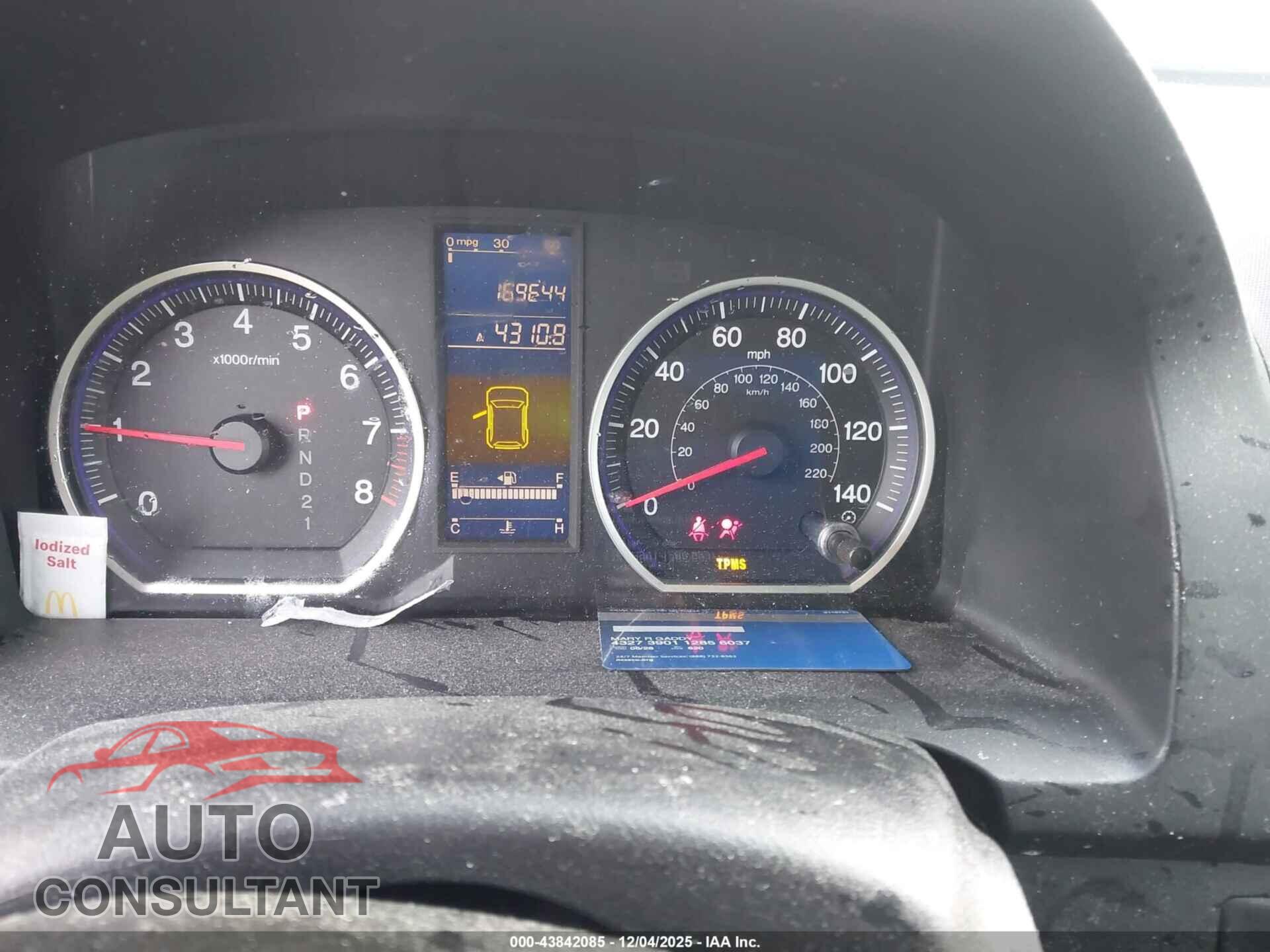 HONDA CR-V 2010 - 3CZRE3H38AG700963