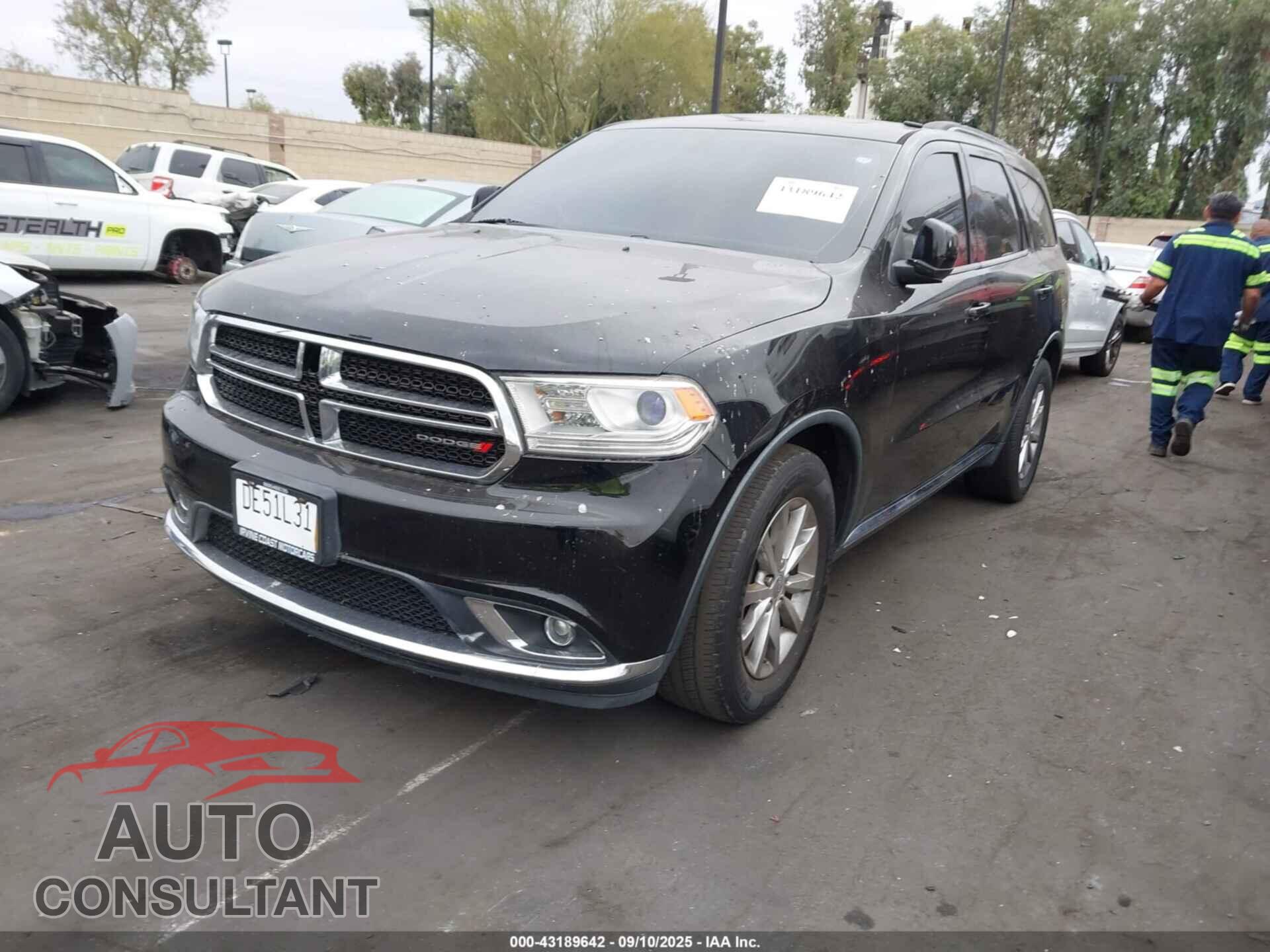 DODGE DURANGO 2017 - 1C4RDHAG4HC709191