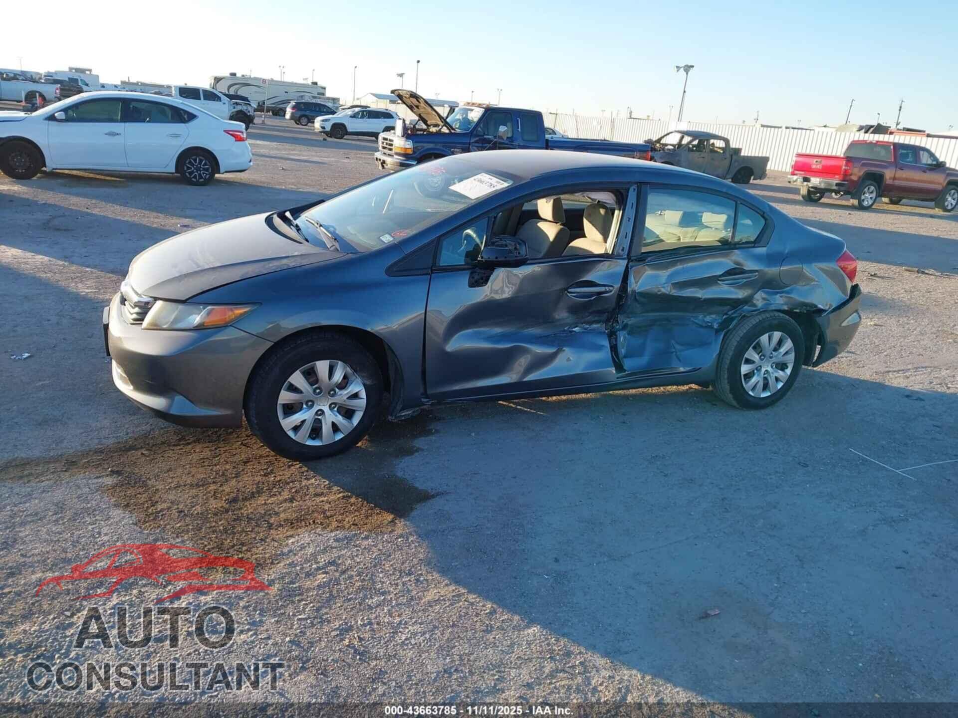 HONDA CIVIC 2012 - 19XFB2F56CE065658