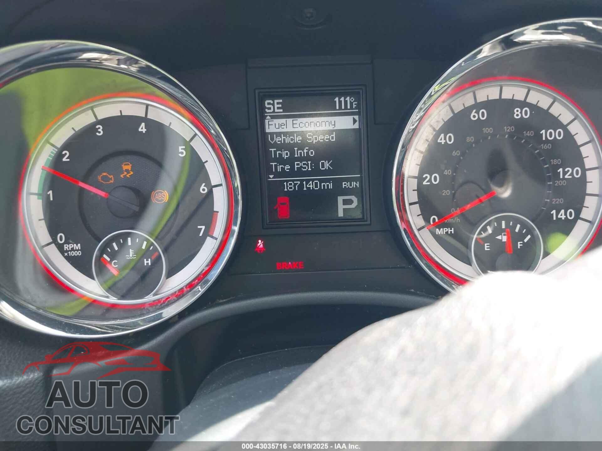 DODGE DURANGO 2013 - 1C4RDHDG7DC645797