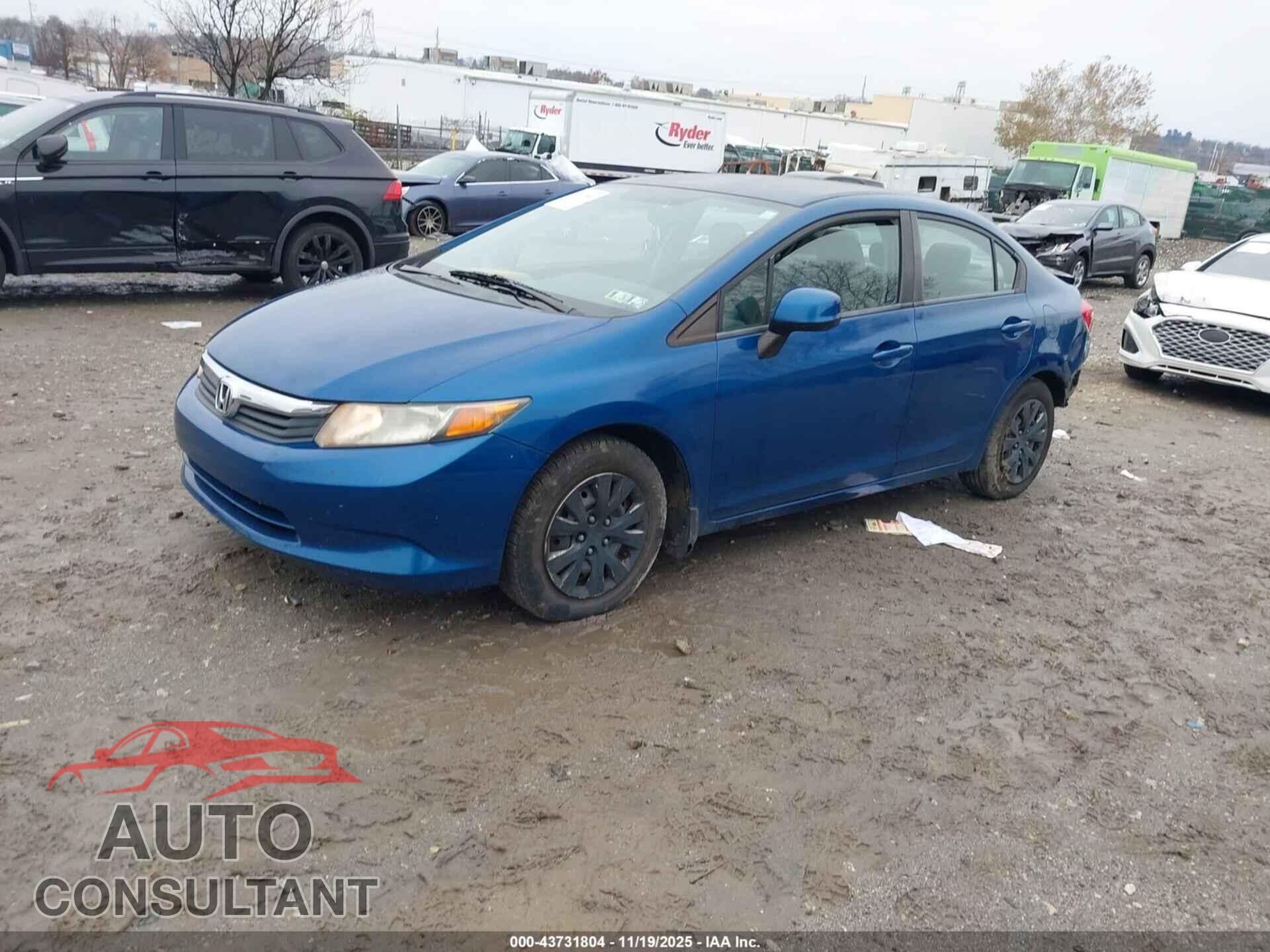 HONDA CIVIC 2012 - 2HGFB2F54CH564349