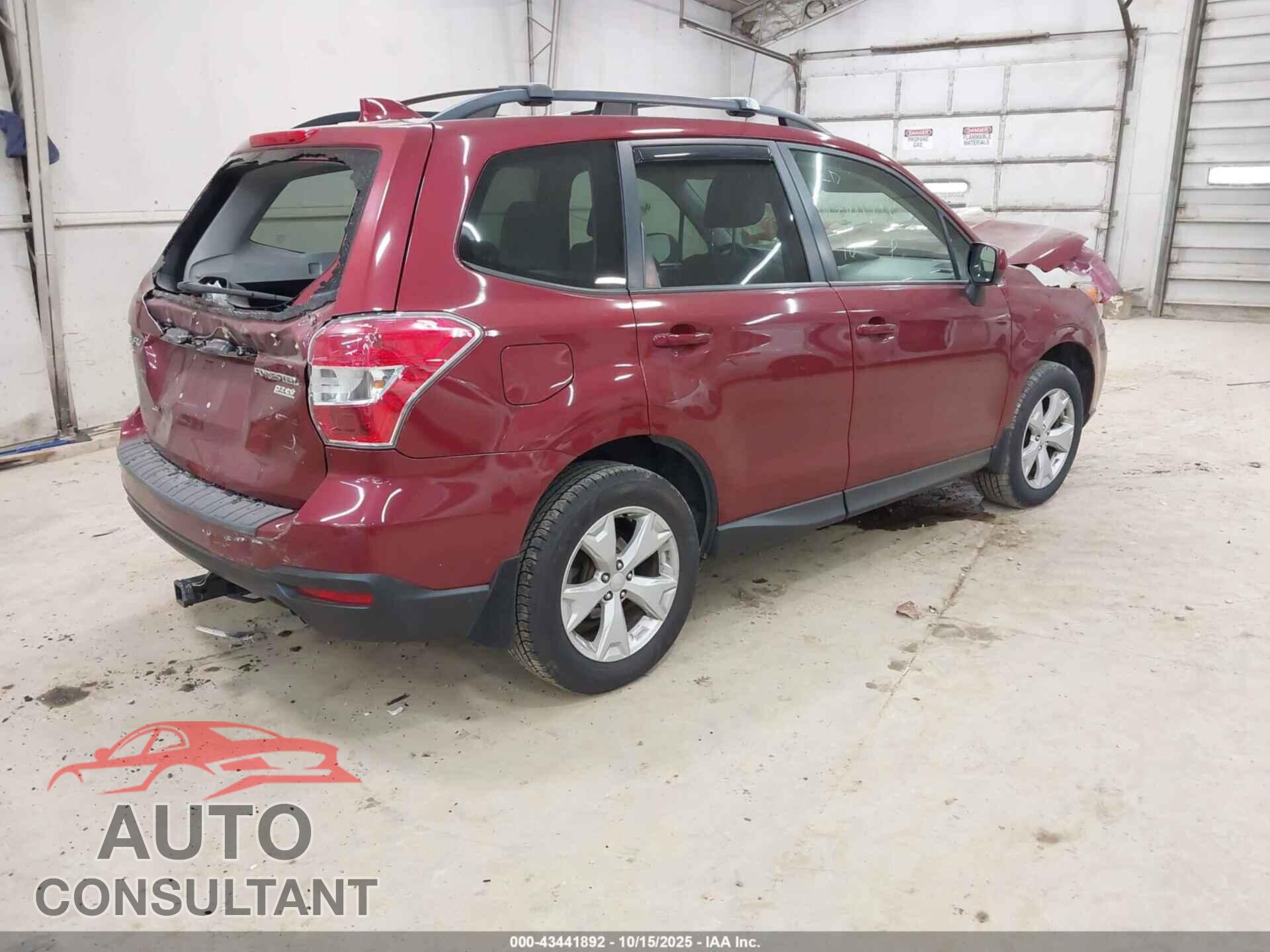 SUBARU FORESTER 2016 - JF2SJADC6GH497780